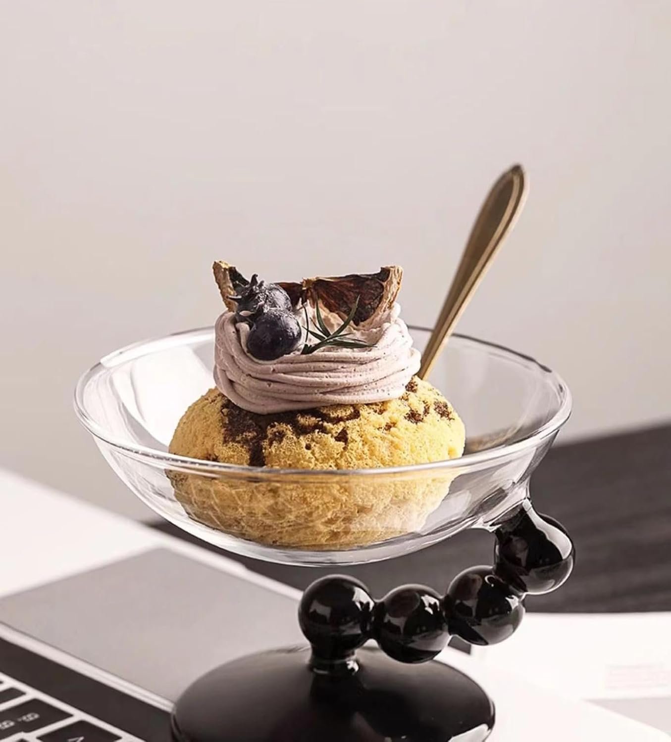 OEM Footed Glass Dessert Bowls Ice Cream Cups for Sundae Salad Cocktail Trifle Manufacturer