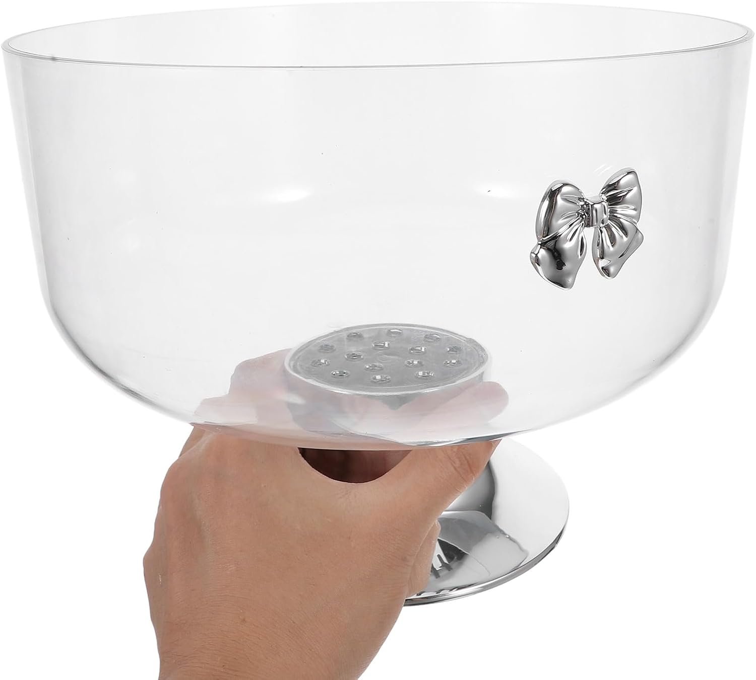 Wholesale Transparent Tall Acrylic Footed Trifle Dessert Bowl Stable Base Fruit Snacks Kitchen Display Party Decor Holiday Favor Factory