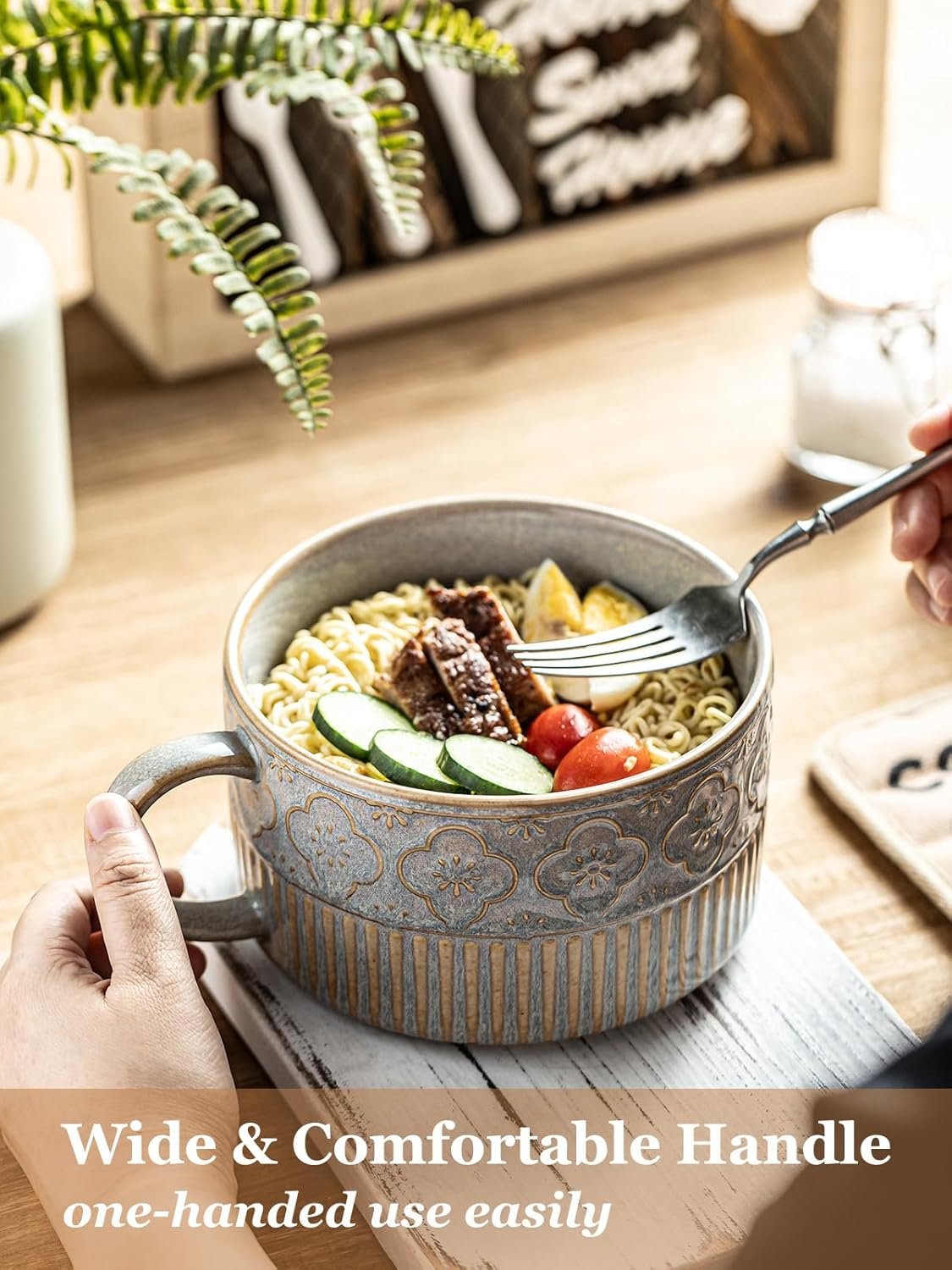 Wholesale 39 Ounce Extra Large Ceramic Soup Mug with Handle and Lid Microwave Ramen Noodle Cereal Bowl 6 Inch Gray Factory Wholesale 39 Ounce Extra Large Ceramic Soup Mug with Handle and Lid Microwave Ramen Noodle Cereal Bowl 6 Inch Gray Factory