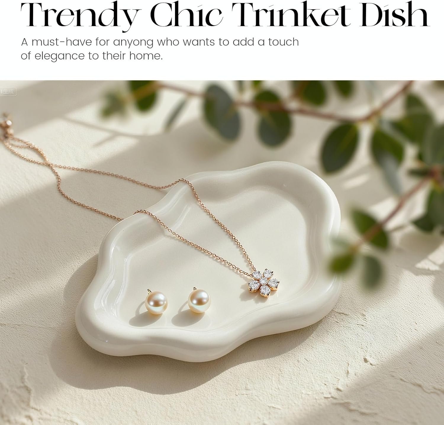 OEM Ceramic White Jewelry Tray Trinket Dish Ring Holder Decorative Cloud Vanity Key Holder for Women Cute Room Decor Aesthetic Factory