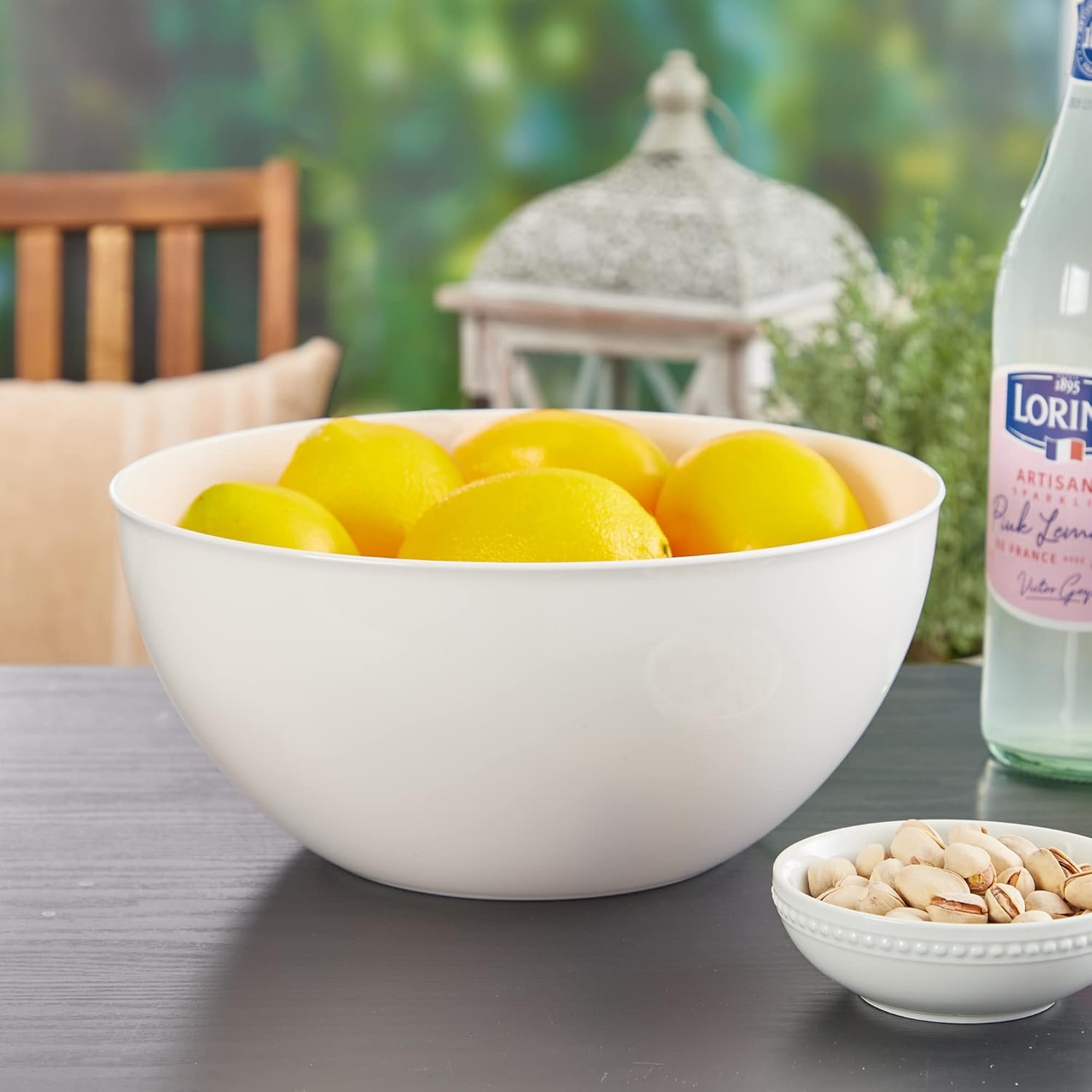 Wholesale White Plastic Salad and Serving 10-inch Bowls Set of 3 Reusable BPA-free 135 oz. Capacity Factory