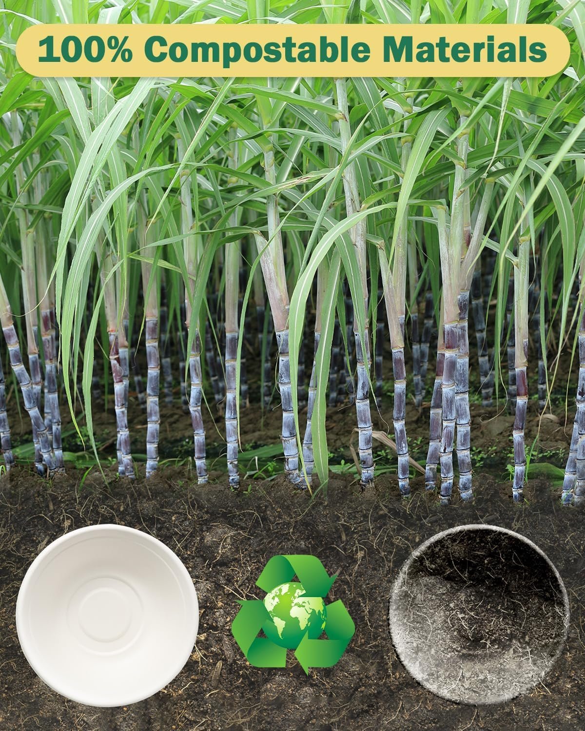 Wholesale 32oz Paper Bowls 110 Pack Disposable Heavy Duty Compostable Eco-Friendly Biodegradable Large Bulk for Hot Soup Salad Party White Factory