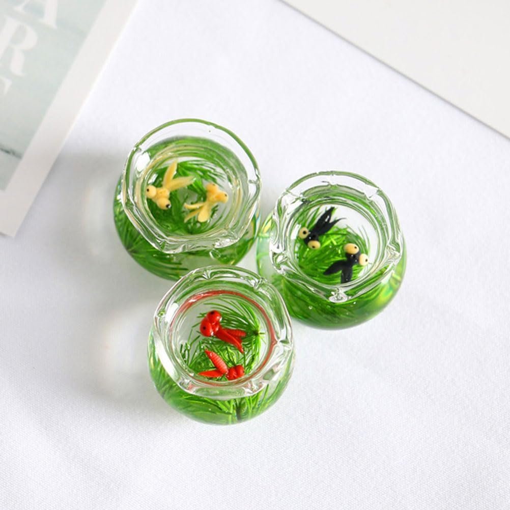 Wholesale 12pcs Miniature Fish Bowls Simulated Glass Goldfish Tanks for Dollhouses Desk Office Decor 2.5x2.5x2cm Size Factory Wholesale 12pcs Miniature Fish Bowls Simulated Glass Goldfish Tanks for Dollhouses Desk Office Decor 2.5x2.5x2cm Size Factory