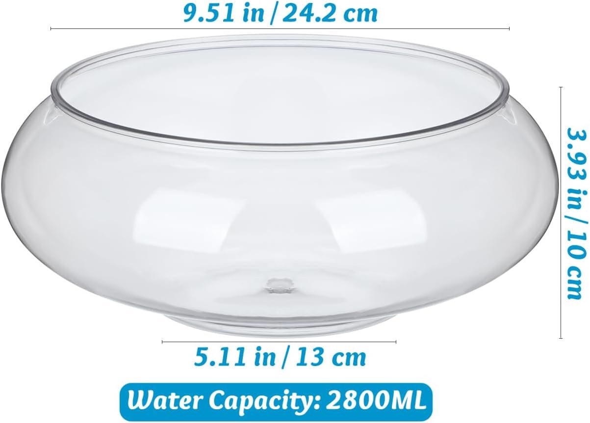 OEM Small Desktop Transparent Round Fish Tank Aquarium Bowl Break-Resistant Ornamental Design for Office Home Garden Wedding Decor Factory