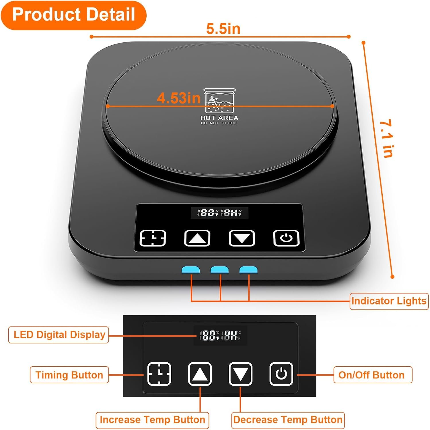 OEM Electric Sourdough Starter Warmer Mat Heating Pad Proofing Tool for Home Baking with US Plug Thermostat Timer Memory Function Factory