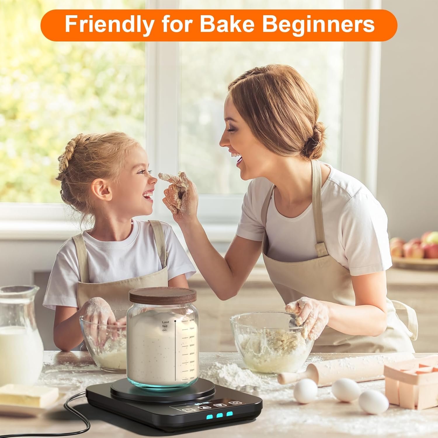 OEM Electric Sourdough Starter Warmer Mat Heating Pad Proofing Tool for Home Baking with US Plug Thermostat Timer Memory Function Factory