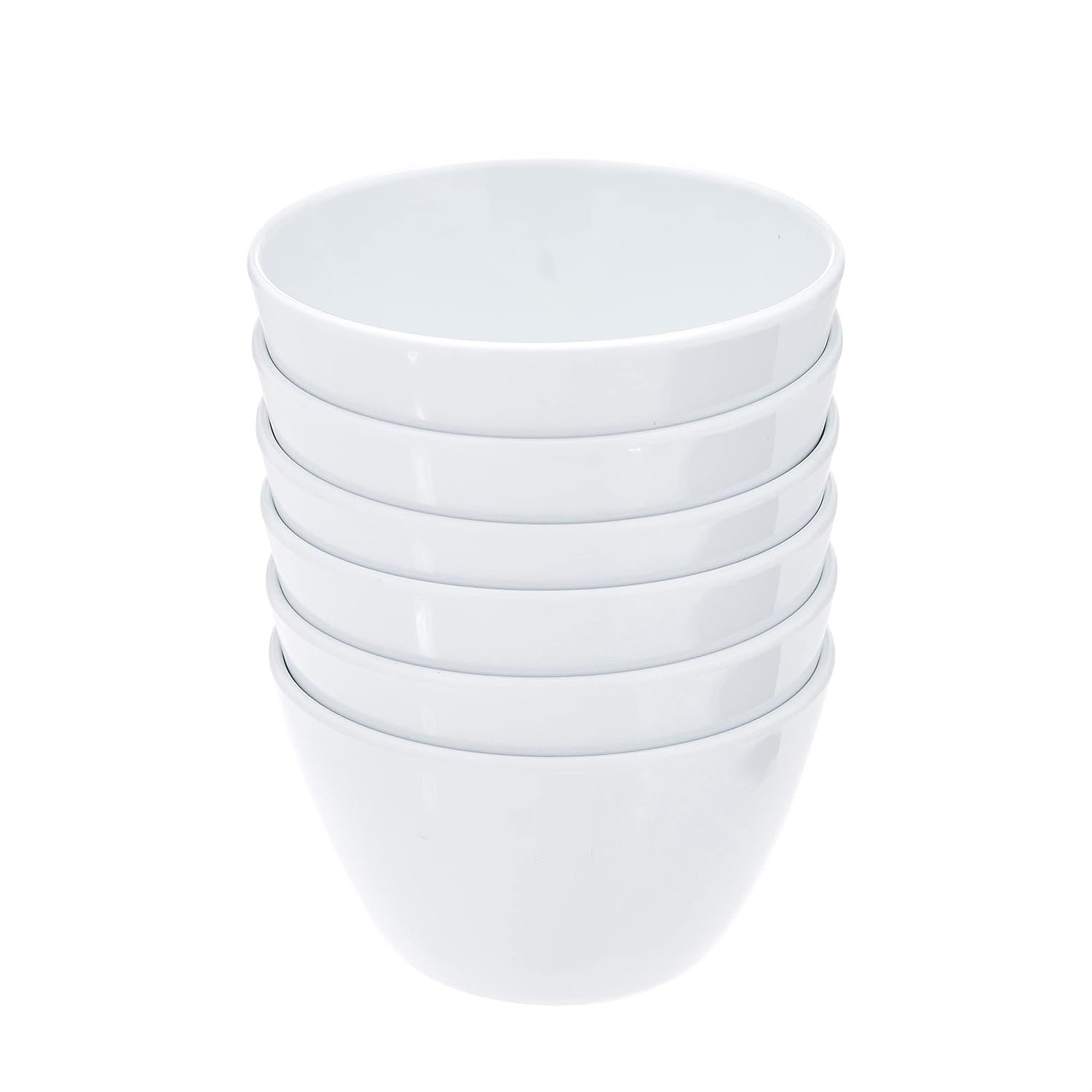Wholesale Round Melamine Bowl 8 oz White 6 Piece Set Do Not Microwave Factory Wholesale Round Melamine Bowl 8 oz White 6 Piece Set Do Not Microwave Factory