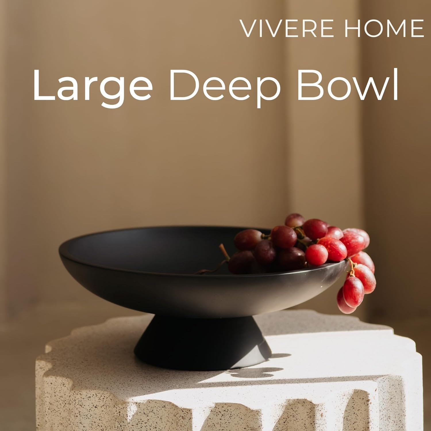 OEM 12-Inch Black Concrete Fruit Bowl Kitchen Counter Decor Coffee Table Accent Decorative Key Holder Home Accents Factory OEM 12-Inch Black Concrete Fruit Bowl Kitchen Counter Decor Coffee Table Accent Decorative Key Holder Home Accents Factory