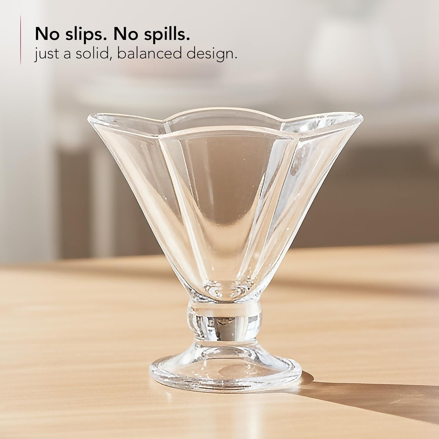 Wholesale 4 Pack 6 Oz Glass Dessert Bowls with Spoons Footed Ice Cream Cups for Sundae Fruit Salad Cocktail Snack Trifle All-Purpose Serving Ideal for Christmas Holiday Parties Clear ICGBSS4 Factory