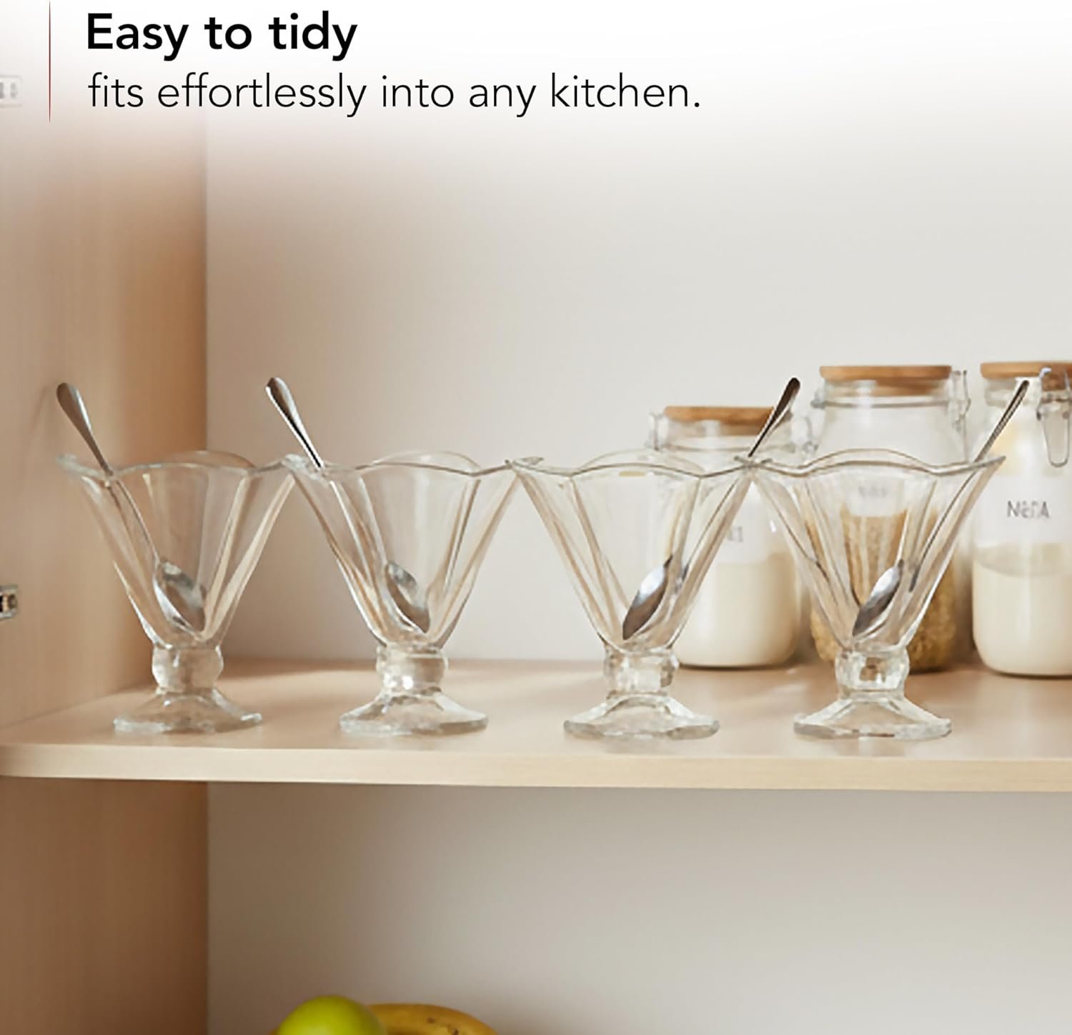 Wholesale 4 Pack 6 Oz Glass Dessert Bowls with Spoons Footed Ice Cream Cups for Sundae Fruit Salad Cocktail Snack Trifle All-Purpose Serving Ideal for Christmas Holiday Parties Clear ICGBSS4 Factory