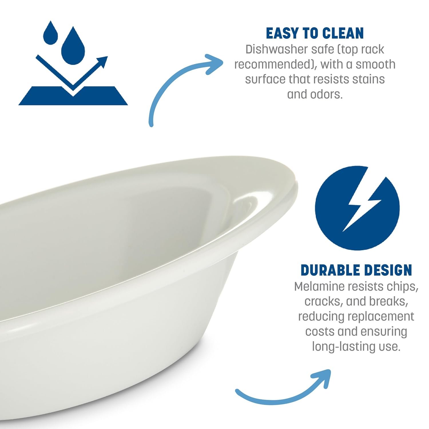 Wholesale 5 Ounce Reusable Melamine Fruit Bowl for Home and Restaurant White Factory