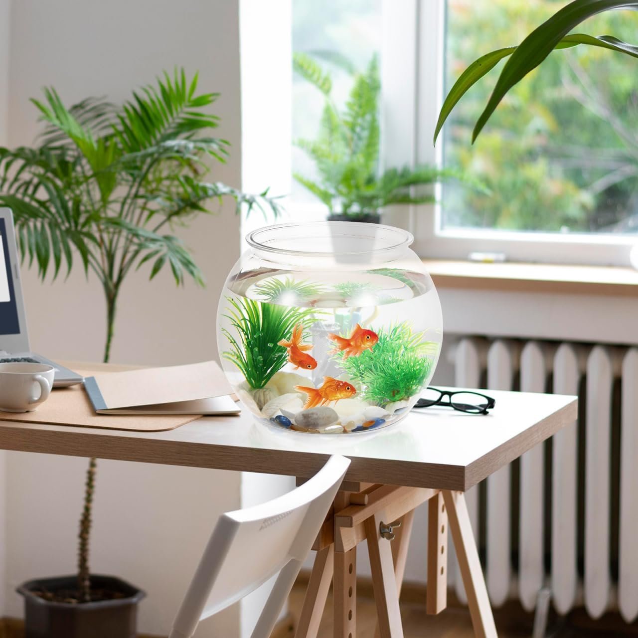 OEM 8.66 Inch Transparent Round Aquarium Tank Desktop Fish Bowl for Betta Goldfish Office Home Decor Durable Material Plants supplier OEM 8.66 Inch Transparent Round Aquarium Tank Desktop Fish Bowl for Betta Goldfish Office Home Decor Durable Material Plants supplier