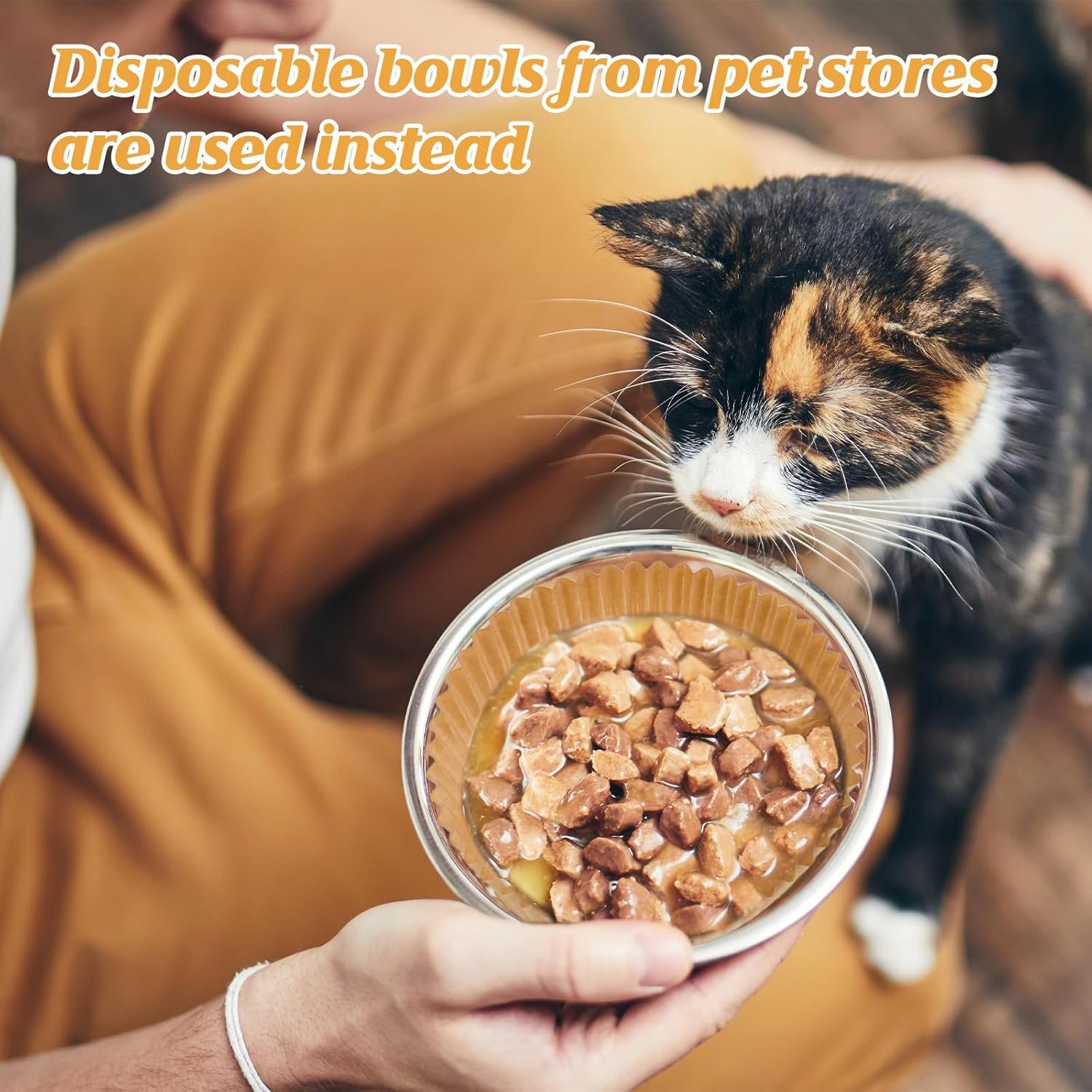 Wholesale 400 Pcs Bulk Disposable Paper Pet Feeding Bowl Liners Small Size for Cats Small Dogs Factory