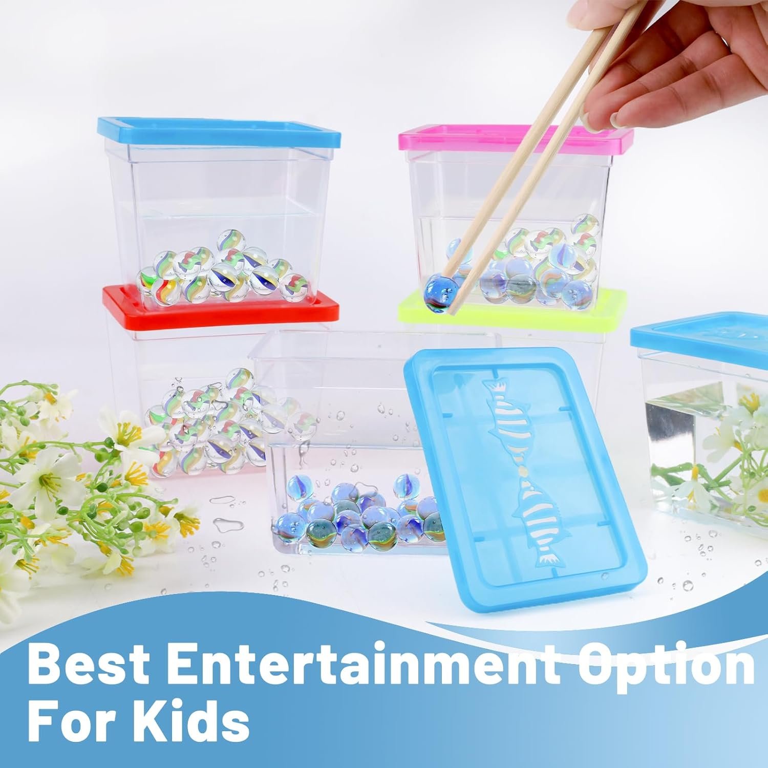 Wholesale 25 Pack 12 Oz Small Rectangle Plastic Fish Bowls with Lids Goldfish Tank Candy Dish Tarantula Enclosure Snake Breeding Case Mini Pet Box Factory