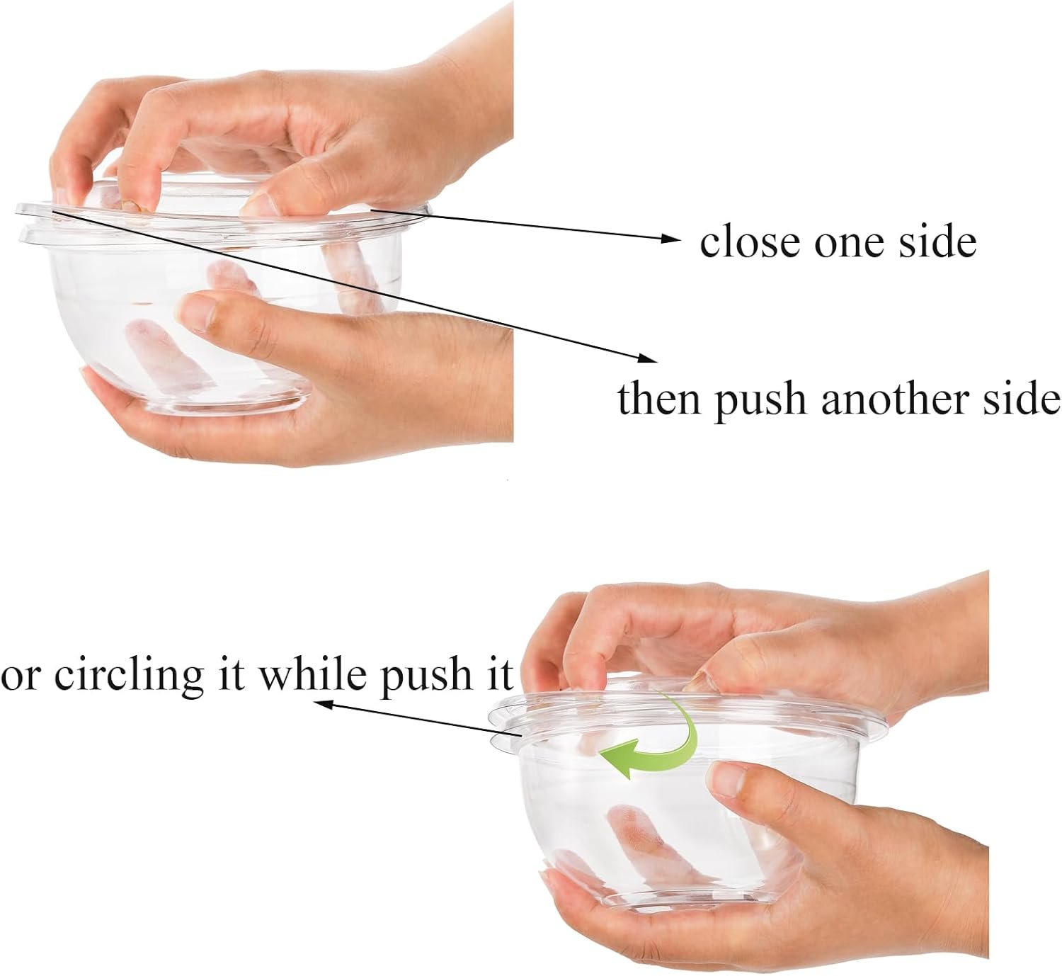 Wholesale 50 Pack 16oz Plastic Salad Bowls with Lids Small Clear Disposable Containers for Salad Meal Prep Perfect for Picnics To-Go Serving Factory Wholesale 50 Pack 16oz Plastic Salad Bowls with Lids Small Clear Disposable Containers for Salad Meal Prep Perfect for Picnics To-Go Serving Factory