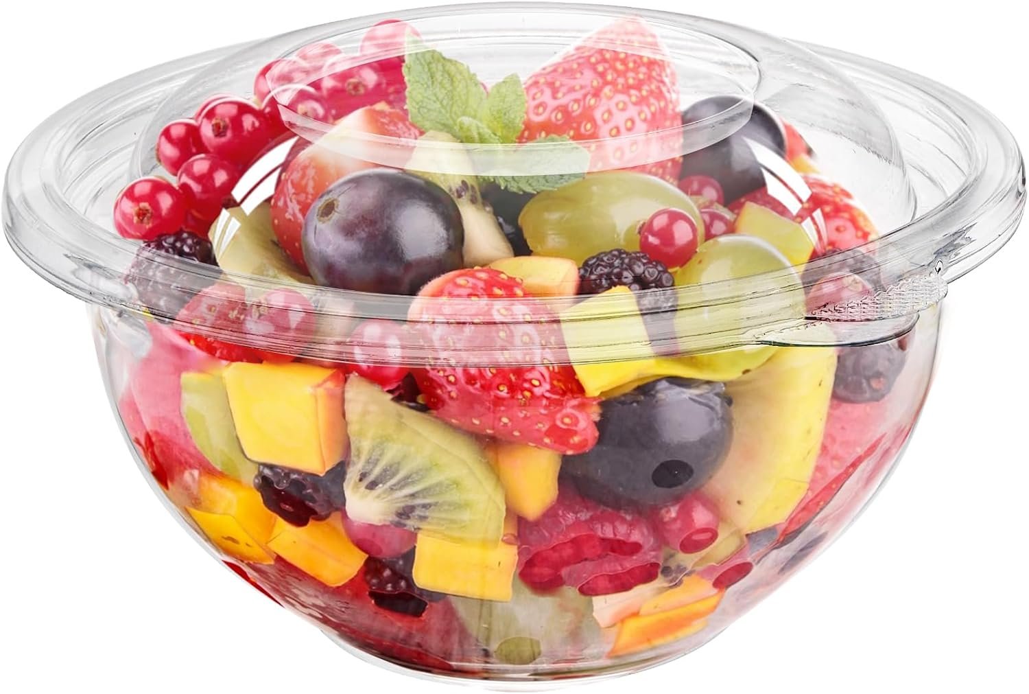 Wholesale 50 Pack 16oz Plastic Salad Bowls with Lids Small Clear Disposable Containers for Salad Meal Prep Perfect for Picnics To-Go Serving Factory Wholesale 50 Pack 16oz Plastic Salad Bowls with Lids Small Clear Disposable Containers for Salad Meal Prep Perfect for Picnics To-Go Serving Factory