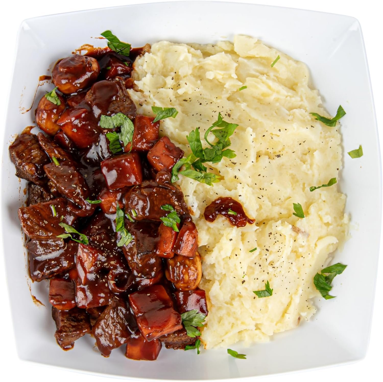 Wholesale 64 Ounce Square Disposable Plastic Salad Bowls Durable Heavy-Duty White for Warm and Cold Foods Factory