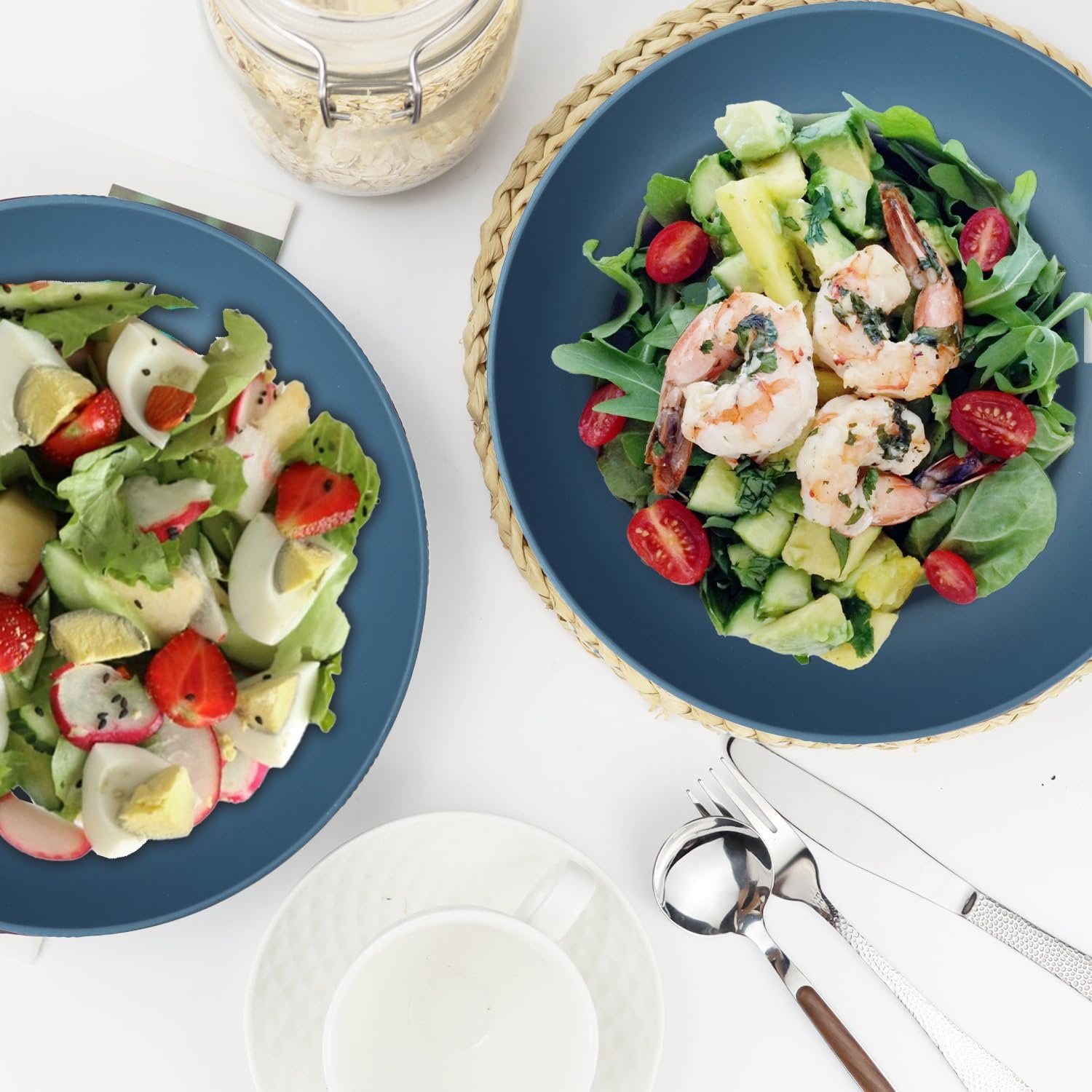 Wholesale 10-Inch Large Pasta Bowls Set of 6-65oz Wheat Straw Reusable Plastic Bowls for Pasta Salad Soup Unbreakable Lightweight Dishwasher Safe BPA-Free Factory