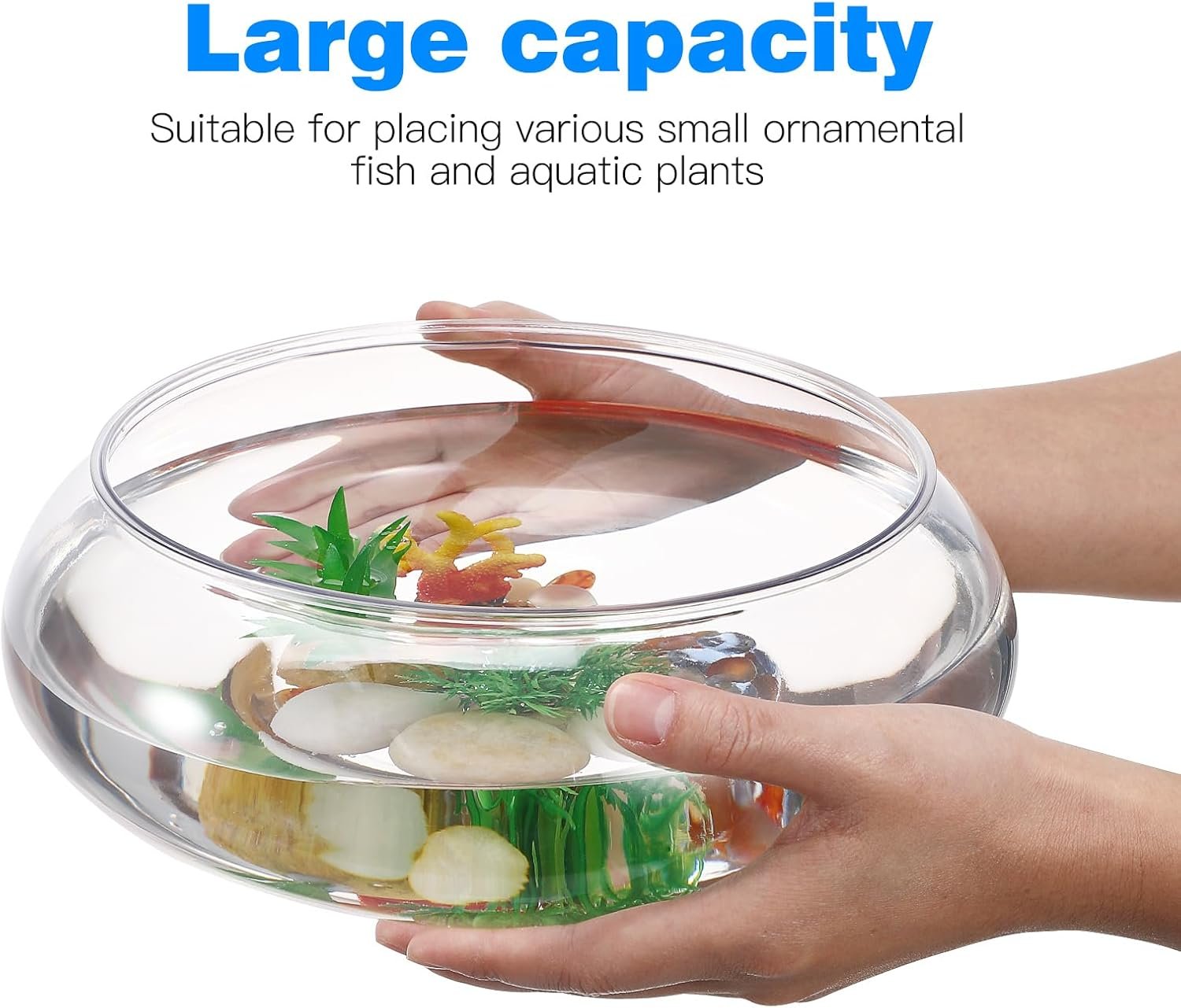 OEM 1 Gallon Transparent Glass Aquarium Tank Multi-Function Betta Fish Goldfish Bowl Desktop for Office Decor Hydroponic Plants Factory