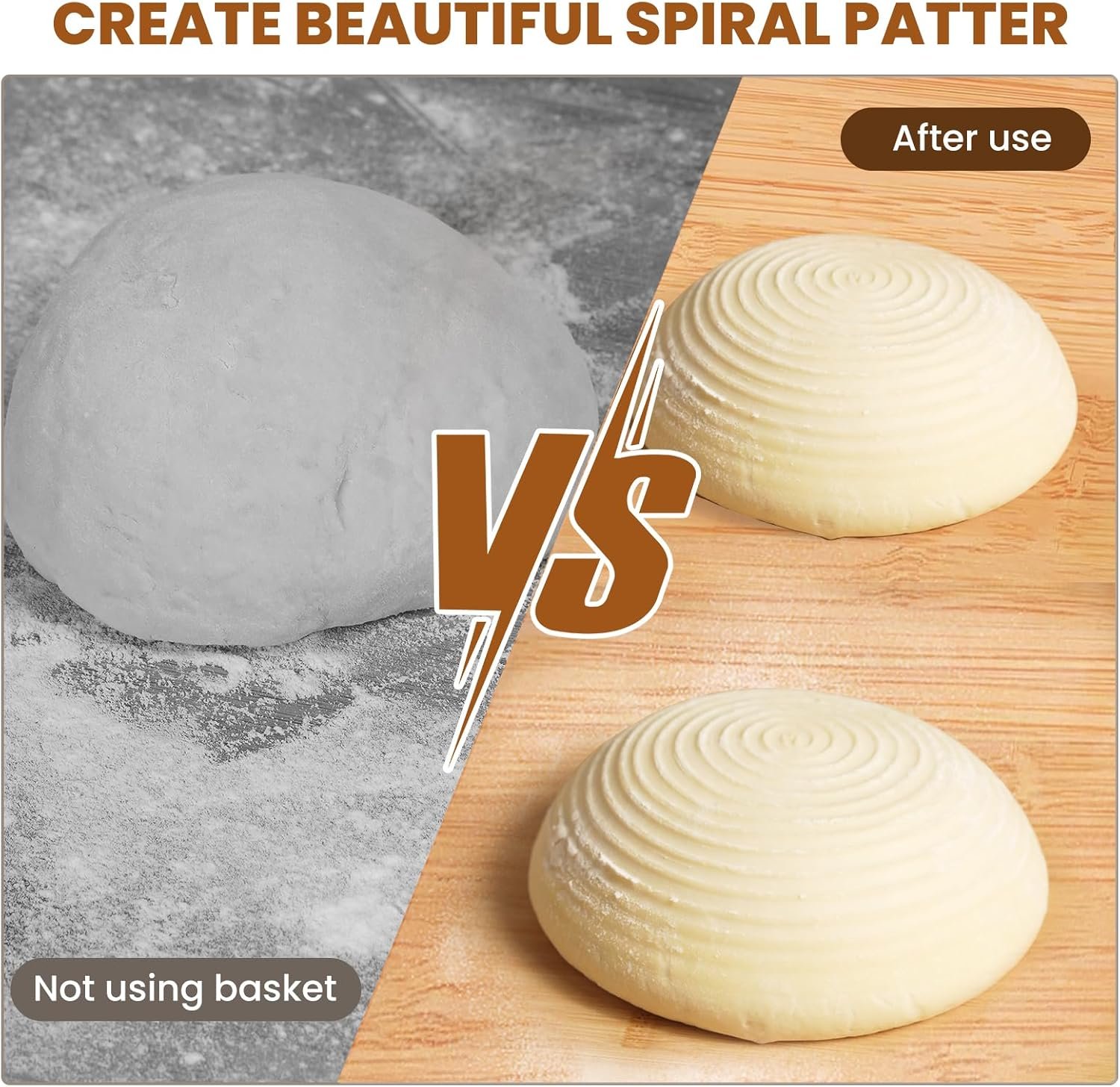 Wholesale 5 Inch Banneton Proofing Basket Set of 6 Mini Sourdough Baking Supplies Small Baskets for Bread - supplier Wholesale 5 Inch Banneton Proofing Basket Set of 6 Mini Sourdough Baking Supplies Small Baskets for Bread - supplier