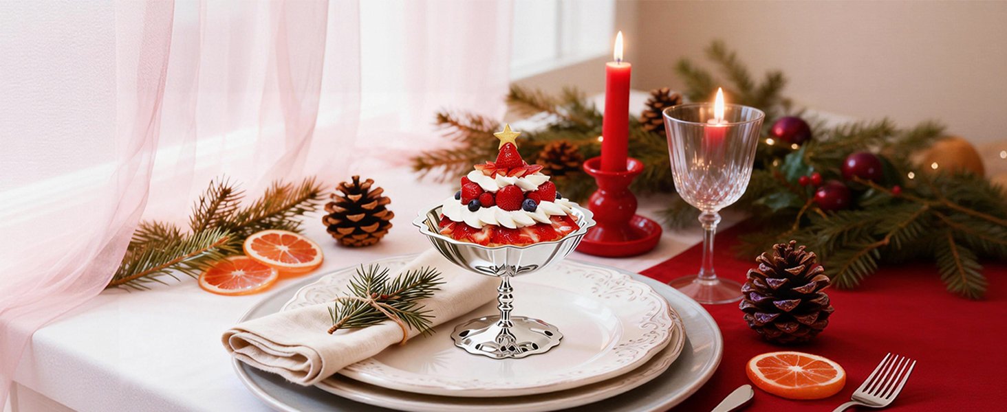 OEM Stainless Steel Tall Footed Ice Cream Cups Dessert Serving Bowls Sundae Trifle for Custard Mousse Salad Parties Factory