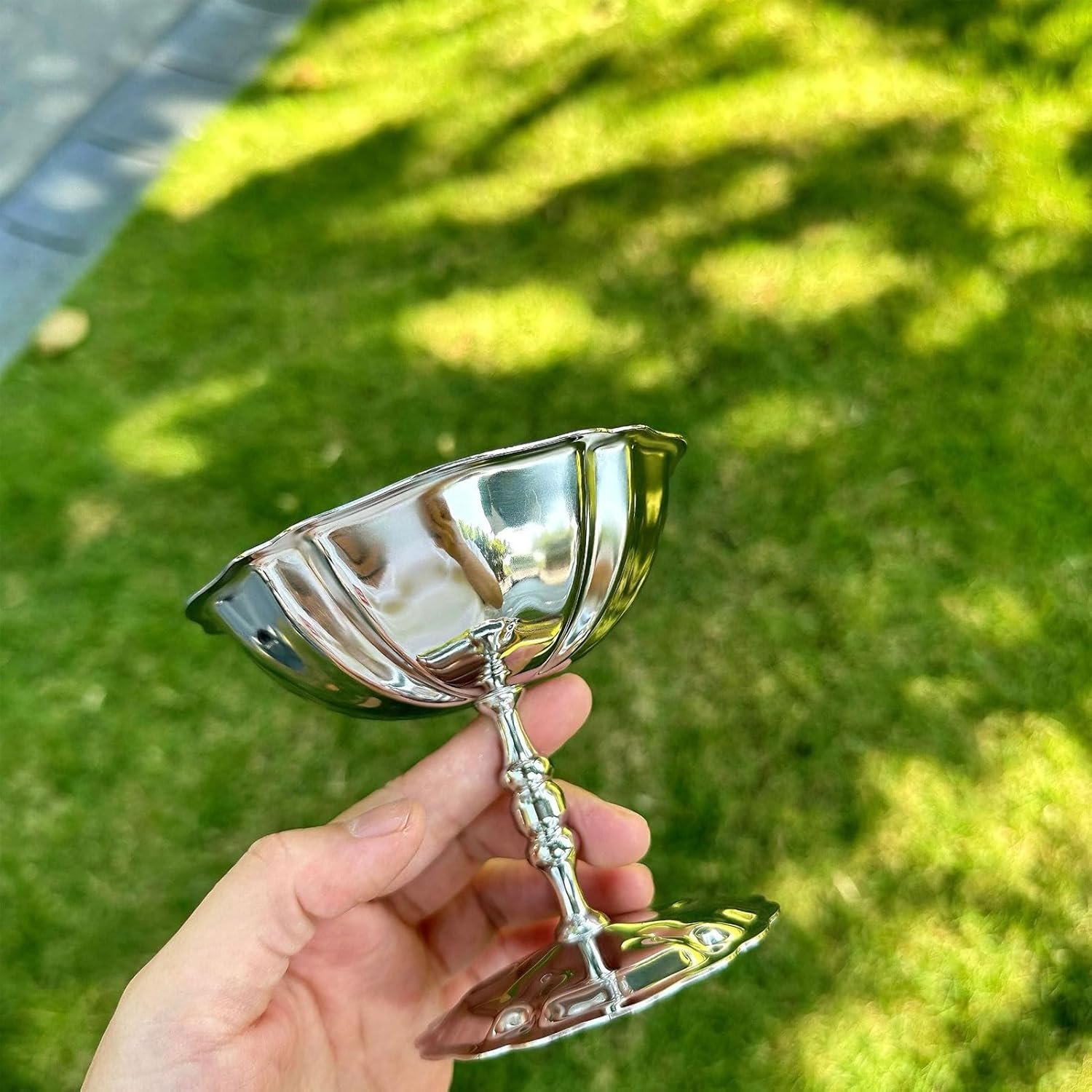 OEM Stainless Steel Tall Footed Ice Cream Cups Dessert Serving Bowls Sundae Trifle for Custard Mousse Salad Parties Factory