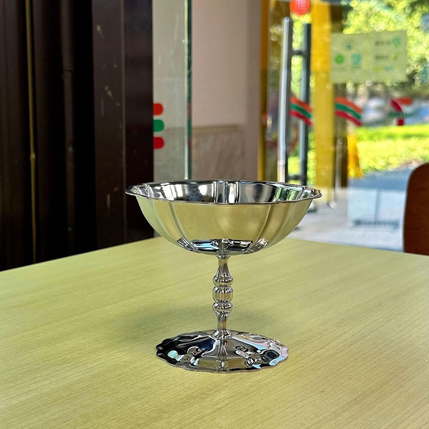 OEM Stainless Steel Tall Footed Ice Cream Cups Dessert Serving Bowls Sundae Trifle for Custard Mousse Salad Parties Factory