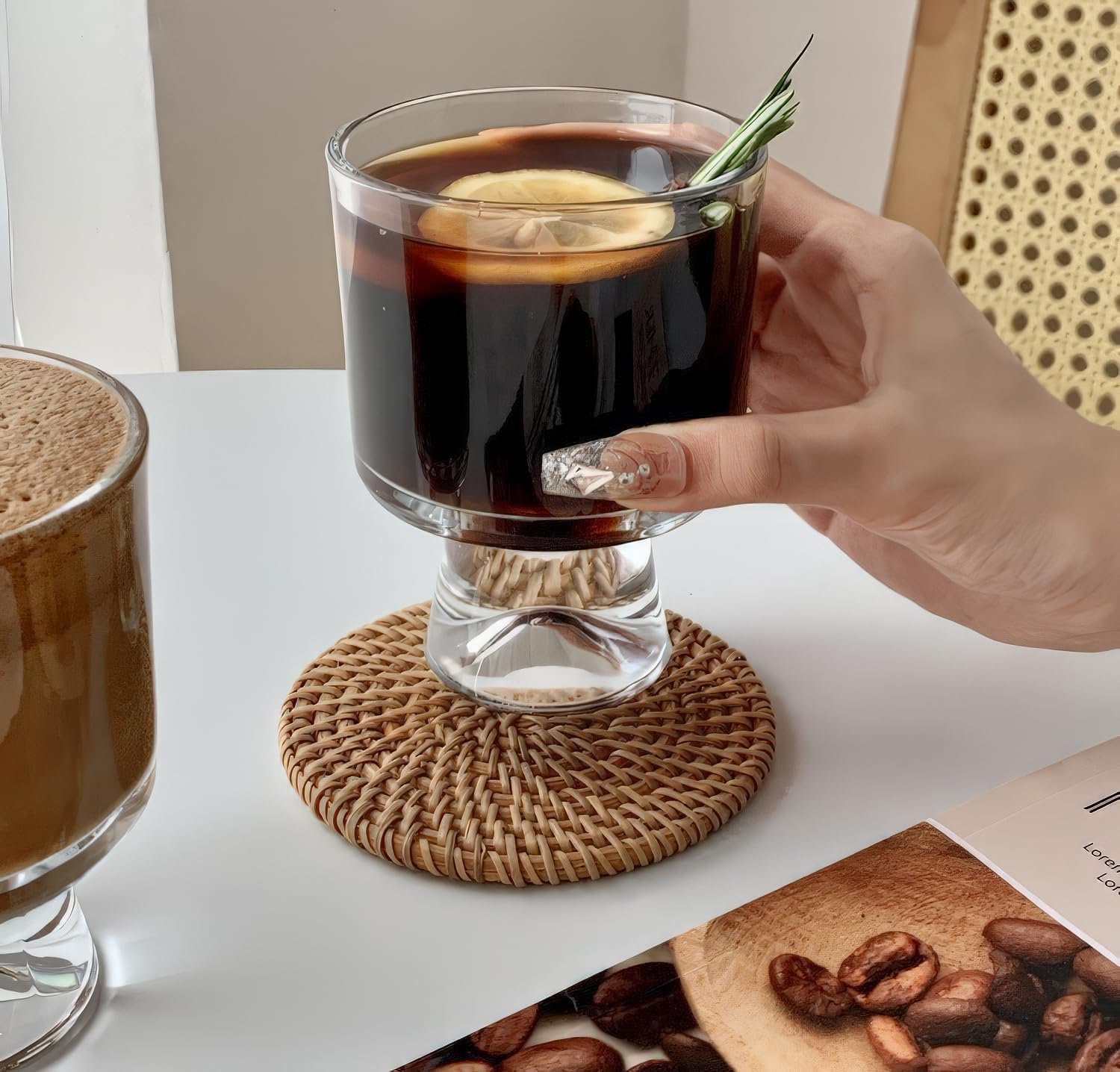 Wholesale 8 oz Amber Glass Dessert Cups Set of 6 for Pudding Sundae Ice Cream Cake Fruits Salads Cocktails Trifle Bowls Factory