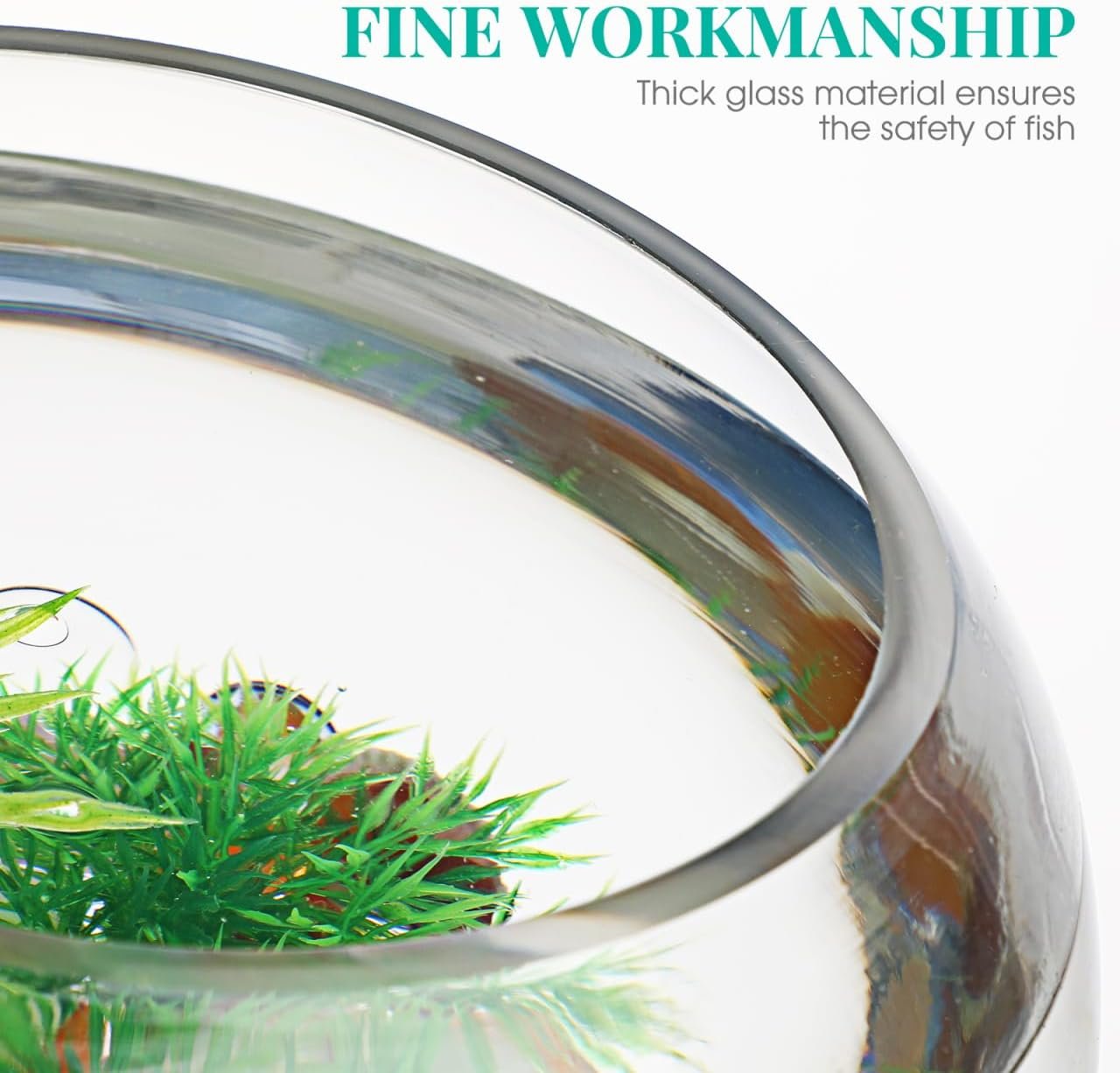 OEM 2 Gallon 7.8 Inch Round Glass Fish Bowl Transparent Desktop Aquarium for Goldfish Hydroponic Plants Small Home Office Tank Factory OEM 2 Gallon 7.8 Inch Round Glass Fish Bowl Transparent Desktop Aquarium for Goldfish Hydroponic Plants Small Home Office Tank Factory