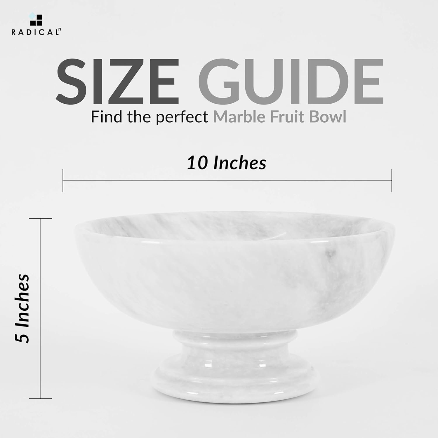 OEM 10-Inch White Marble Handmade Fruit Bowl for Kitchen Counter Entryway Table Decor Modern Candy Dish Storage Factory