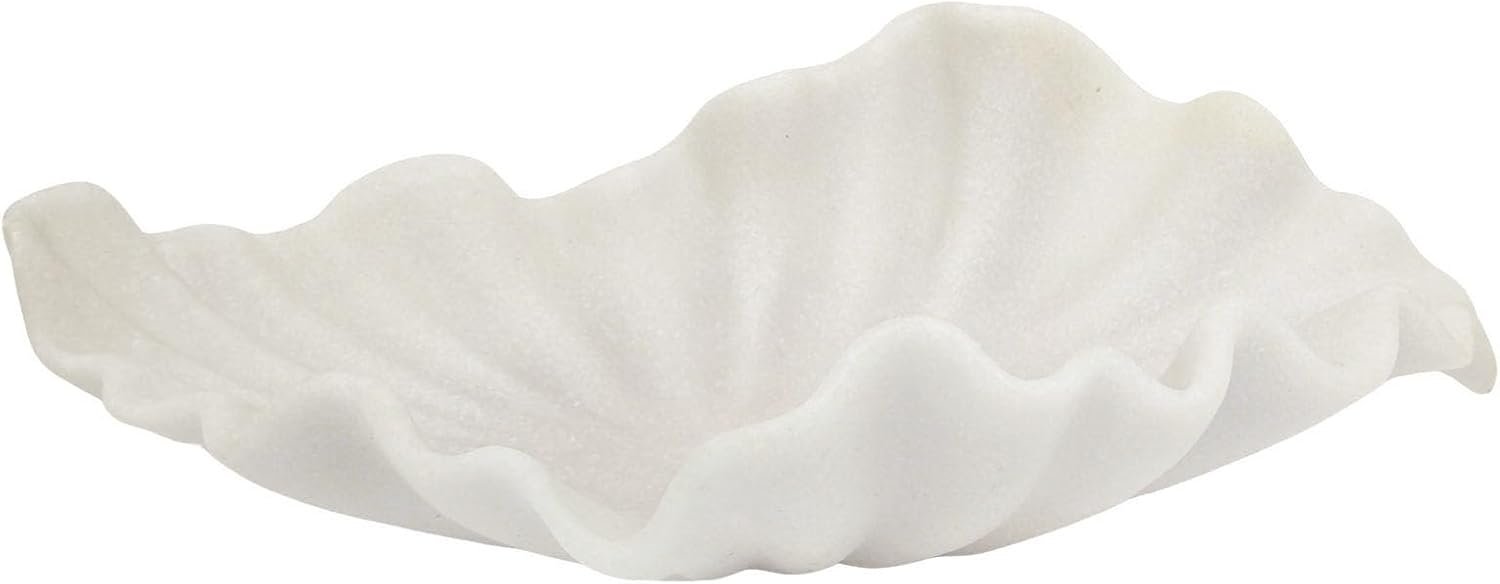 OEM Large 16-Inch Scalloped Ruffle Decorative Bowl for Home Coffee Table Entryway Key Purse Fruit Centerpiece factory