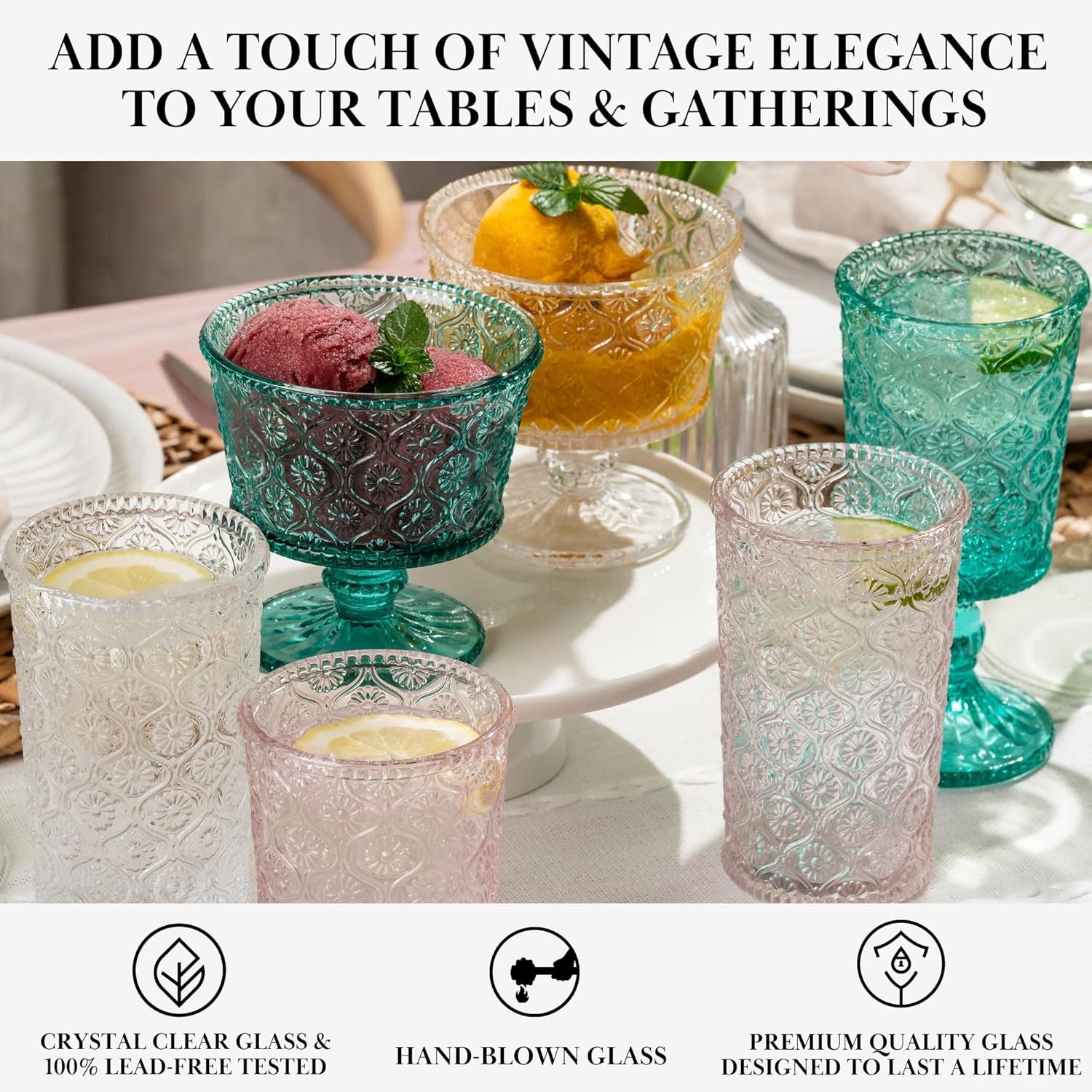 OEM Cameo Blue Dessert Bowls Set of 4 12 Oz Dishwasher Safe Lead-Free Glass Fruit Serving Trifle with Engraved Flowers Pedestal for Parties Table Art supplier OEM Cameo Blue Dessert Bowls Set of 4 12 Oz Dishwasher Safe Lead-Free Glass Fruit Serving Trifle with Engraved Flowers Pedestal for Parties Table Art supplier