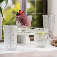 OEM Cameo Blue Dessert Bowls Set of 4 12 Oz Dishwasher Safe Lead-Free Glass Fruit Serving Trifle with Engraved Flowers Pedestal for Parties Table Art supplier OEM Cameo Blue Dessert Bowls Set of 4 12 Oz Dishwasher Safe Lead-Free Glass Fruit Serving Trifle with Engraved Flowers Pedestal for Parties Table Art supplier