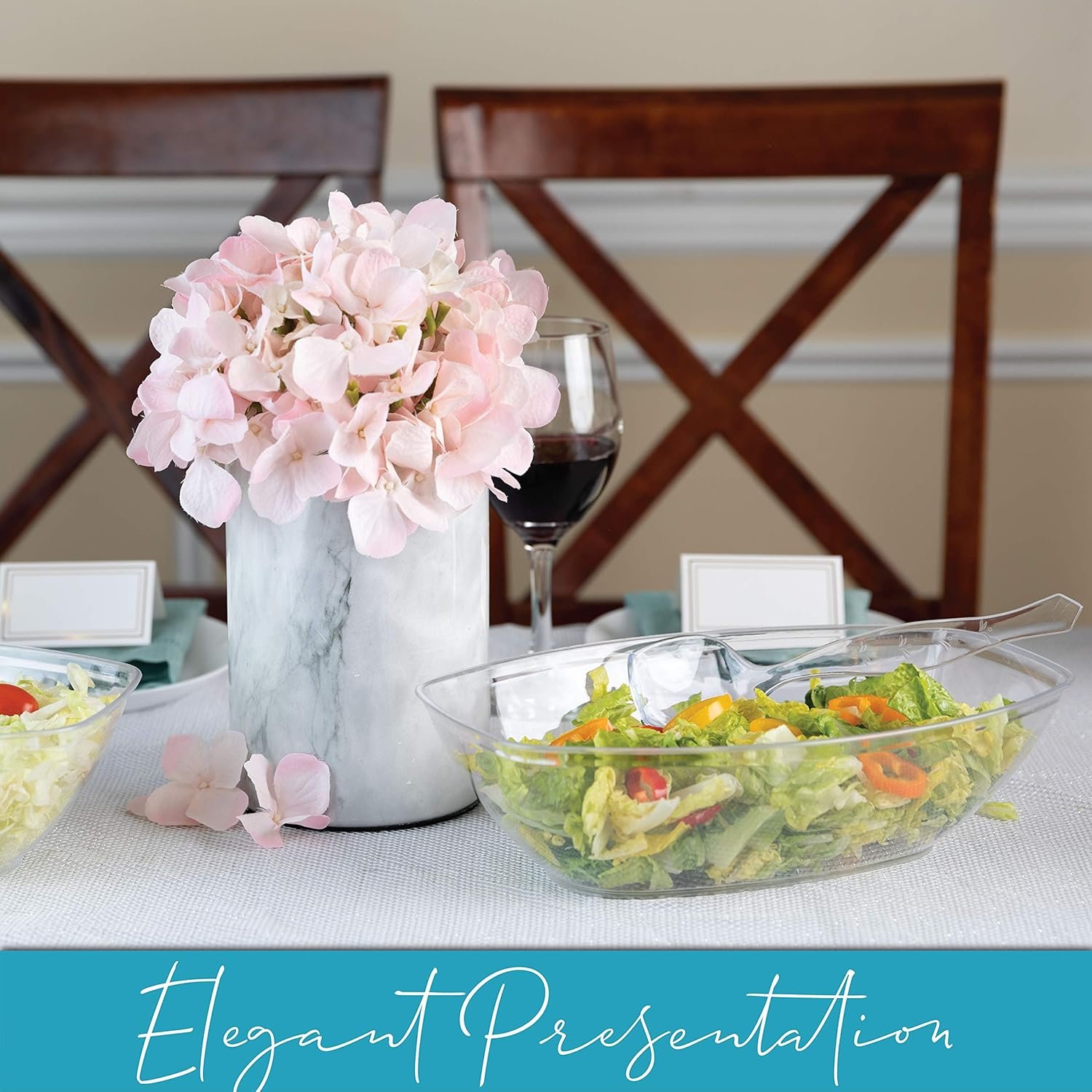 Wholesale Disposable Oval Serving Bowls 72-Ounce Capacity for Party Snacks or Salads Plastic Clear Pack of 4 Factory