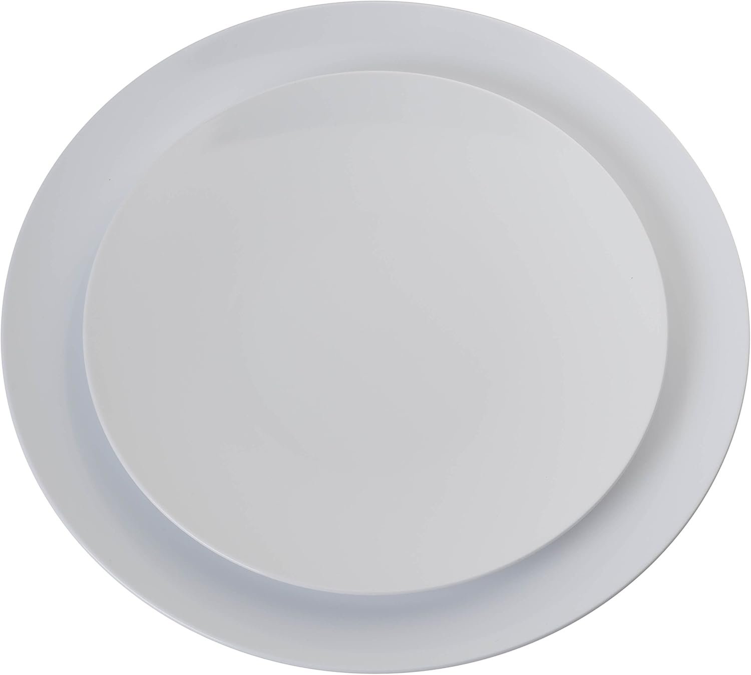 Wholesale 60-Pack Premium White Disposable Plastic Plates Combo Food Grade 20 x 10.25