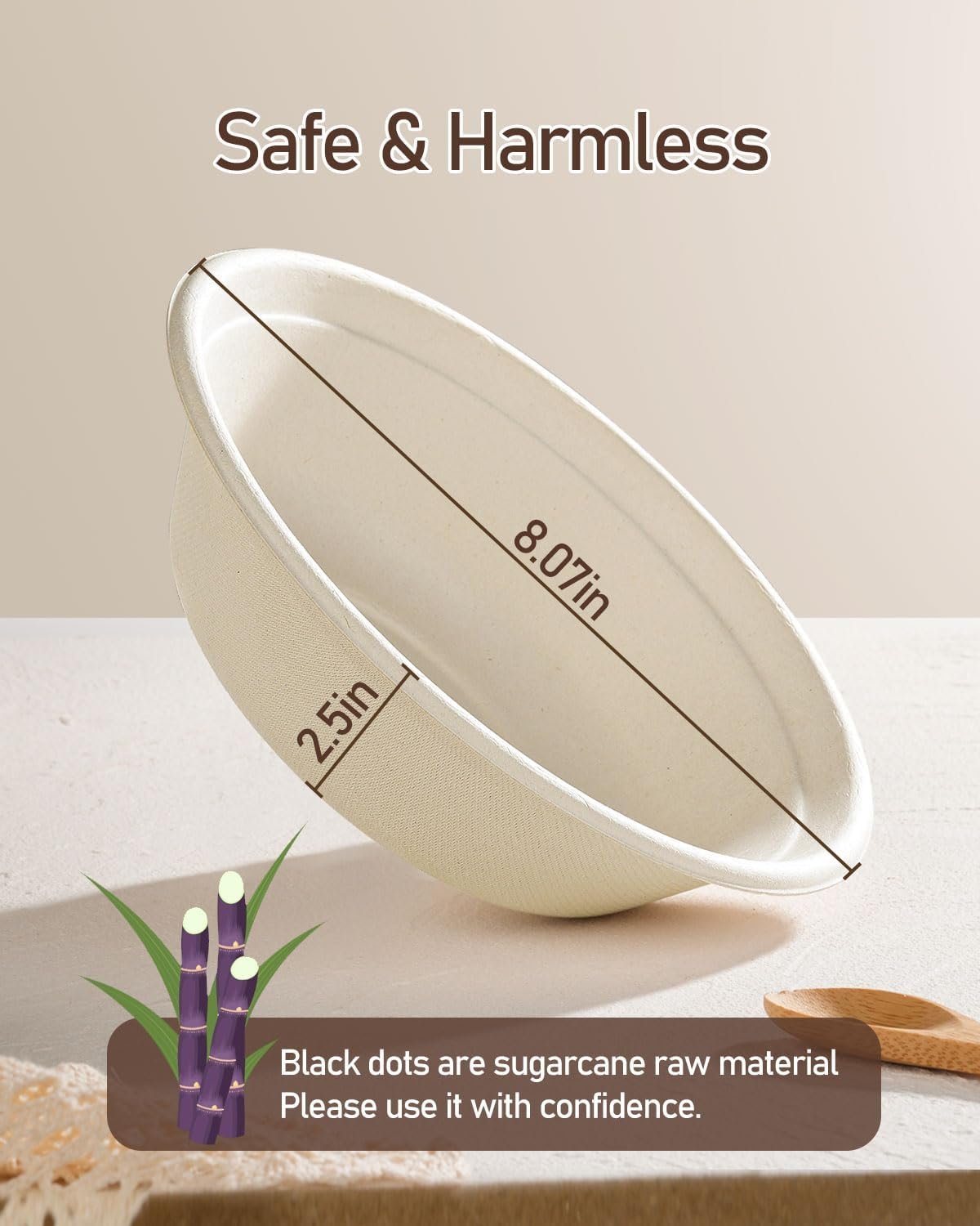 Wholesale 110 Pack 32oz Large Compostable Disposable Paper Bowls for Salads Soups Dog Feeding Microwave Freezer Safe Natural Brown Factory Wholesale 110 Pack 32oz Large Compostable Disposable Paper Bowls for Salads Soups Dog Feeding Microwave Freezer Safe Natural Brown Factory