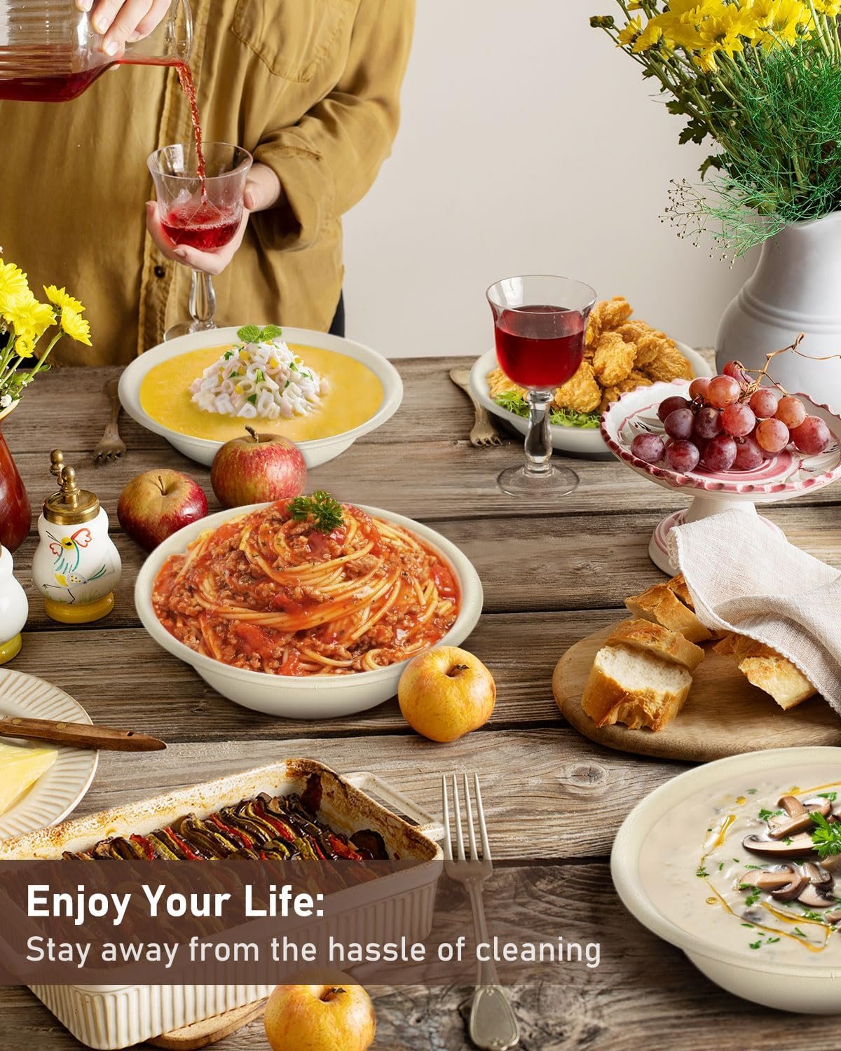 Wholesale 110 Pack 32oz Large Compostable Disposable Paper Bowls for Salads Soups Dog Feeding Microwave Freezer Safe Natural Brown Factory Wholesale 110 Pack 32oz Large Compostable Disposable Paper Bowls for Salads Soups Dog Feeding Microwave Freezer Safe Natural Brown Factory