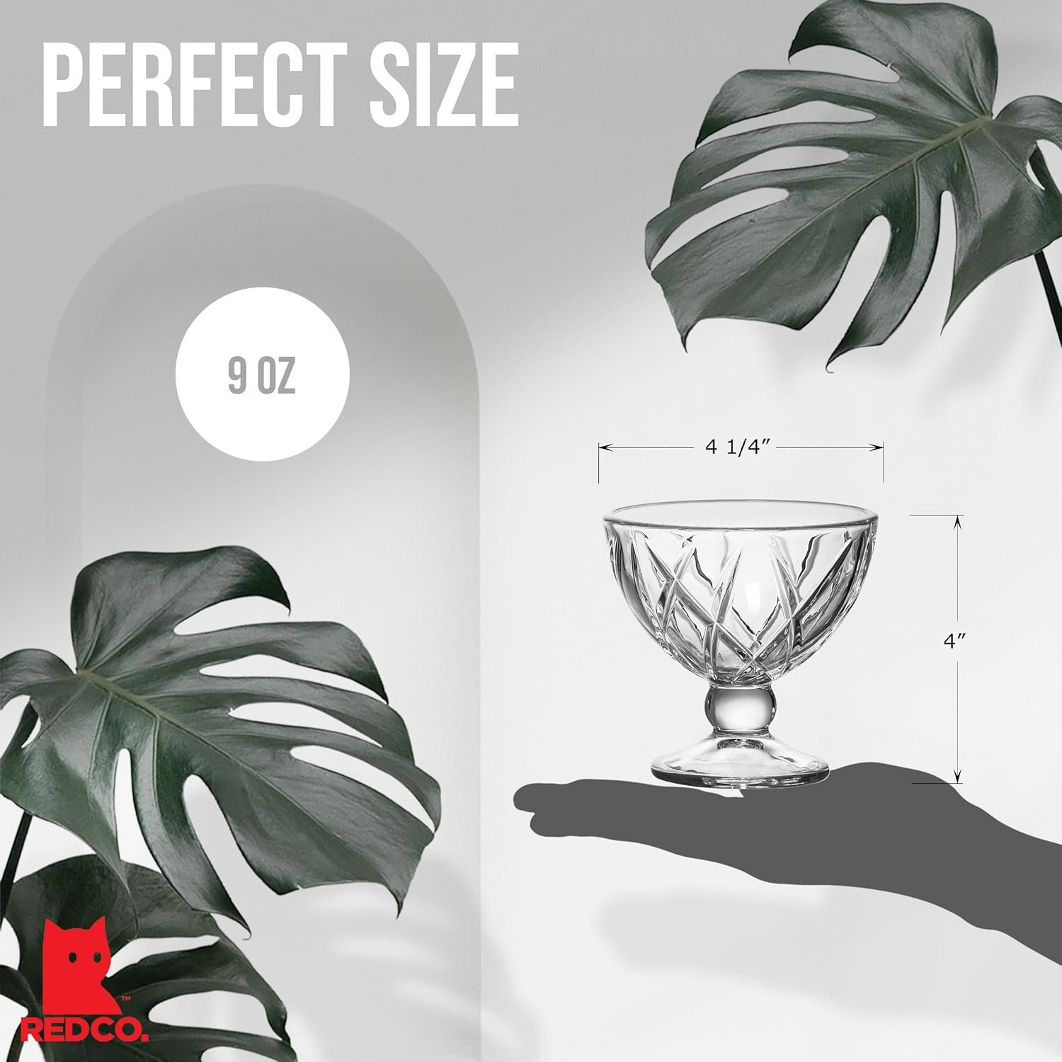 Wholesale Premium Crystal Clear Glass Footed Dessert Cups 9oz Ice Cream Bowls for Parfait Fruit Salad Pudding Set of 6 Factory