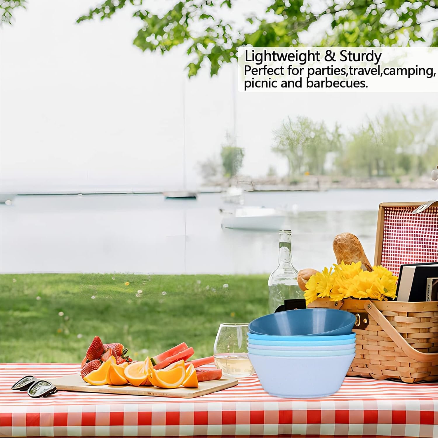 Wholesale 50 Oz Large Unbreakable Wheat Fiber Cereal and Salad Bowls Sturdy Stackable Serving Set BPA-Free Microwave Dishwasher Safe Lightweight for Oatmeal Snacks Factory