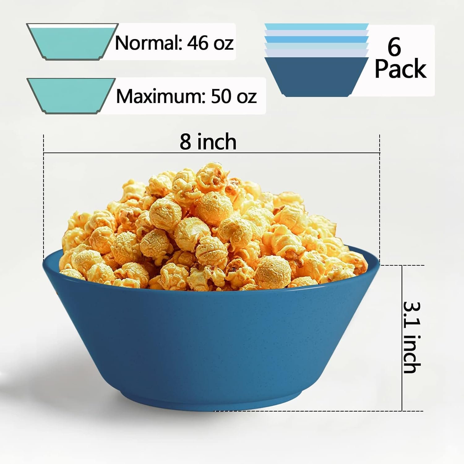 Wholesale 50 Oz Large Unbreakable Wheat Fiber Cereal and Salad Bowls Sturdy Stackable Serving Set BPA-Free Microwave Dishwasher Safe Lightweight for Oatmeal Snacks Factory