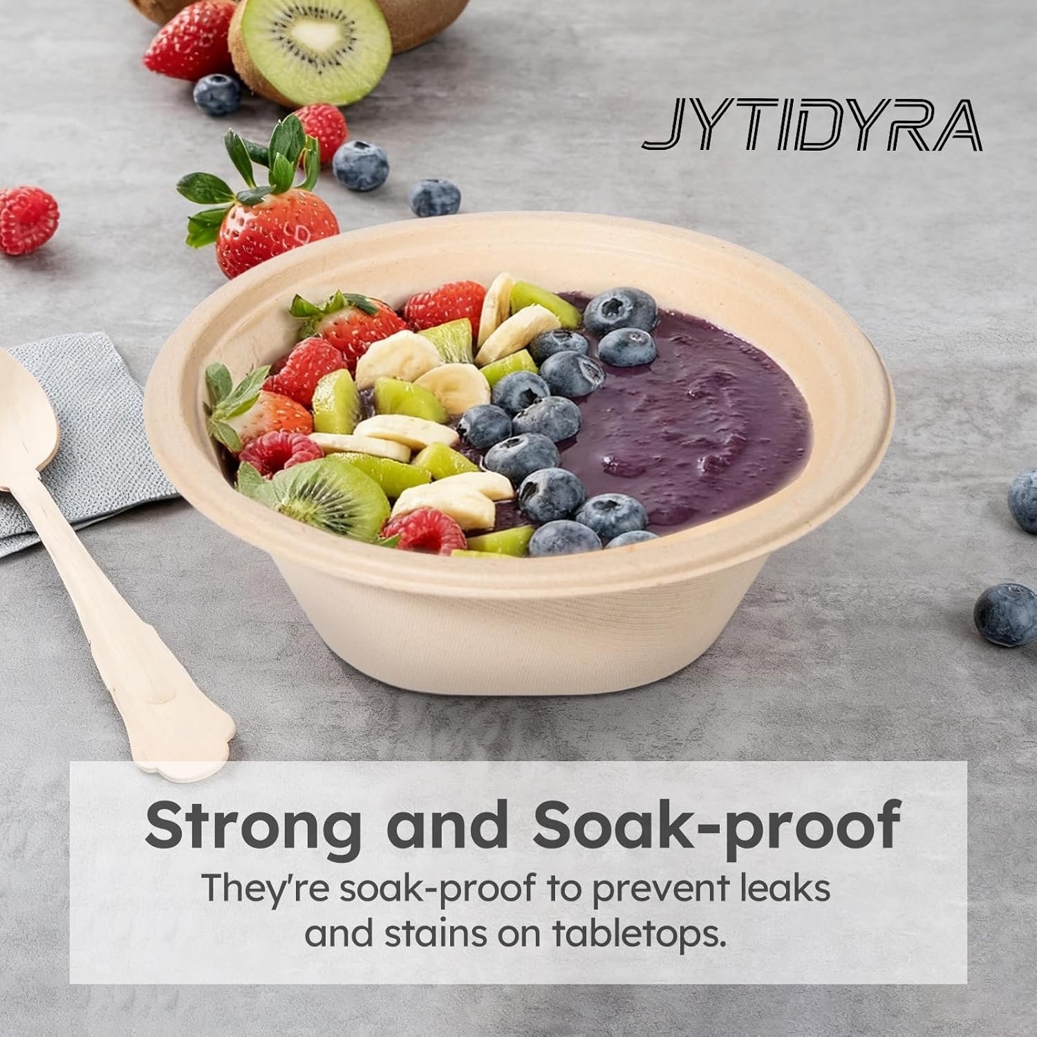 Wholesale 32 Oz Heavy Duty Compostable Disposable Paper Bowls 100 Pack Eco-Friendly Biodegradable Bagasse Deep Soup Bowls Microwavable for Hot Cold Salad Cereals Dessert Factory