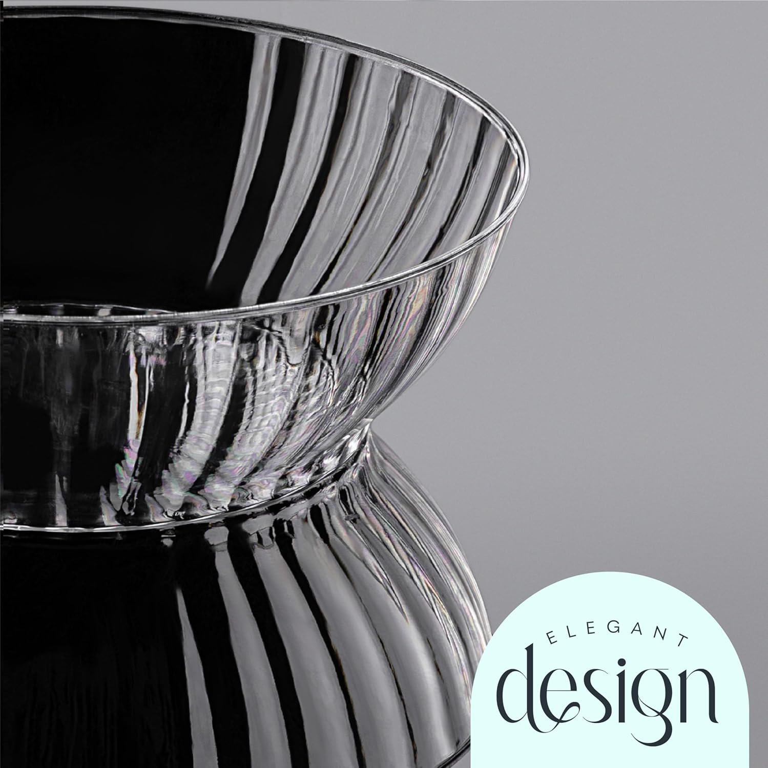 Wholesale 50 Pack Small 6 oz Clear Plastic Bowls Elegant Crystal-Like for Parties and Occasions Factory