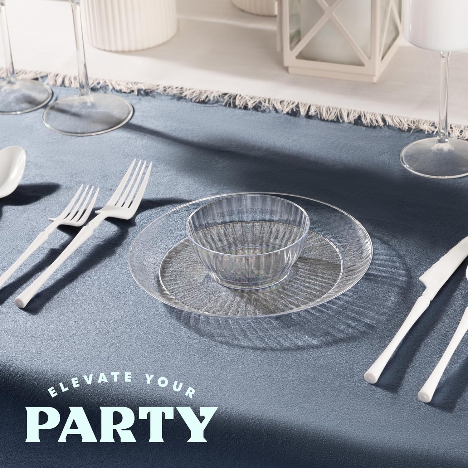 Wholesale 50 Pack Small 6 oz Clear Plastic Bowls Elegant Crystal-Like for Parties and Occasions Factory