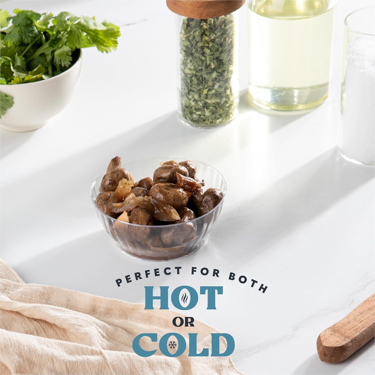 Wholesale 50 Pack Small 6 oz Clear Plastic Bowls Elegant Crystal-Like for Parties and Occasions Factory