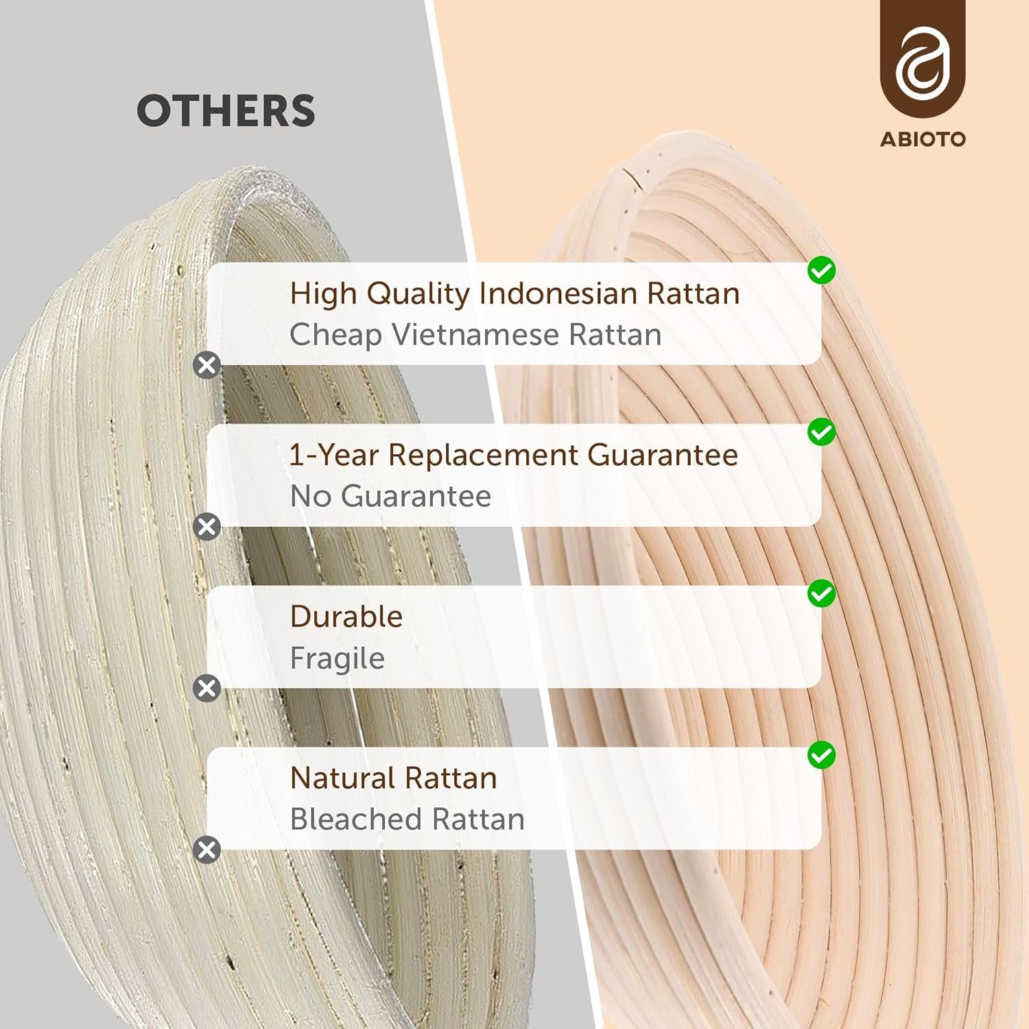 OEM 9 Inch Round Banneton Proofing Baskets Set of 2 with Liners for Sourdough Baking Perfect Artisan Loaves at Home supplier