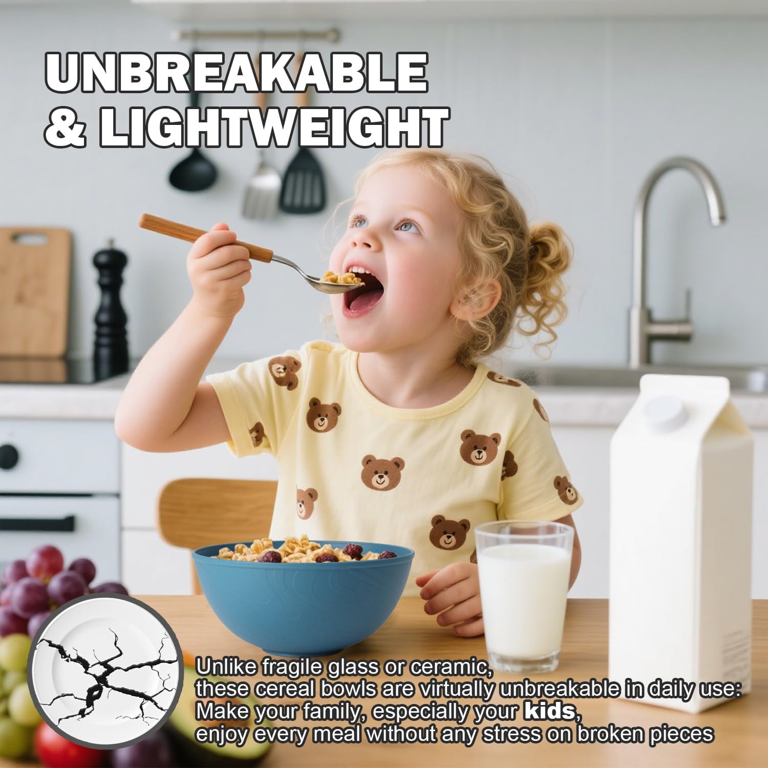 Wholesale Unbreakable 40 OZ Wheat Straw Cereal Bowls Set of 6 Microwave Dishwasher Safe for Kitchen Outdoors Salad Soup Ramen Factory Wholesale Unbreakable 40 OZ Wheat Straw Cereal Bowls Set of 6 Microwave Dishwasher Safe for Kitchen Outdoors Salad Soup Ramen Factory