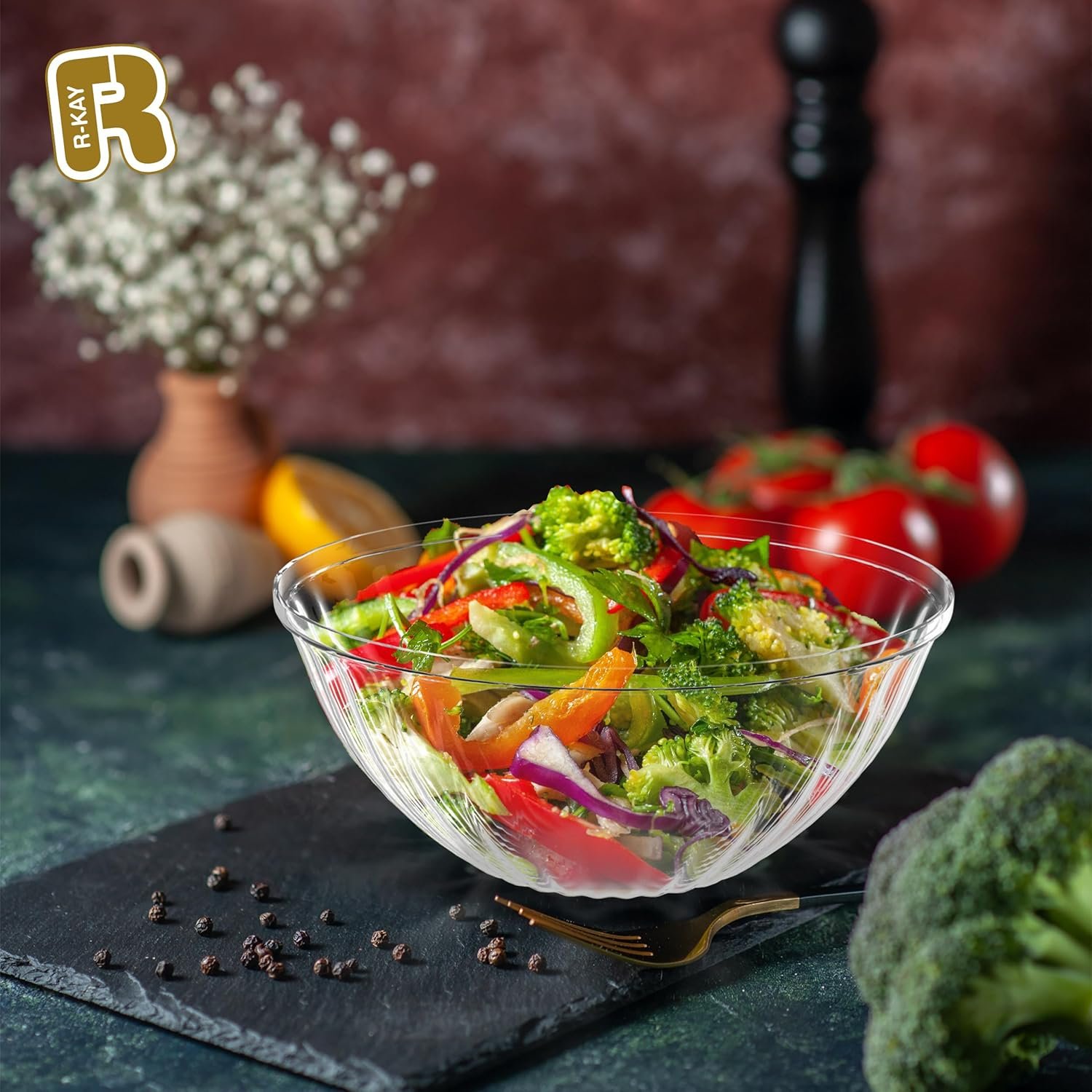 Wholesale 6 Pack Extra Large 150 Ounce Clear Plastic Serving Bowls for Entertaining Salads Snacks Disposable All Occasions Factory