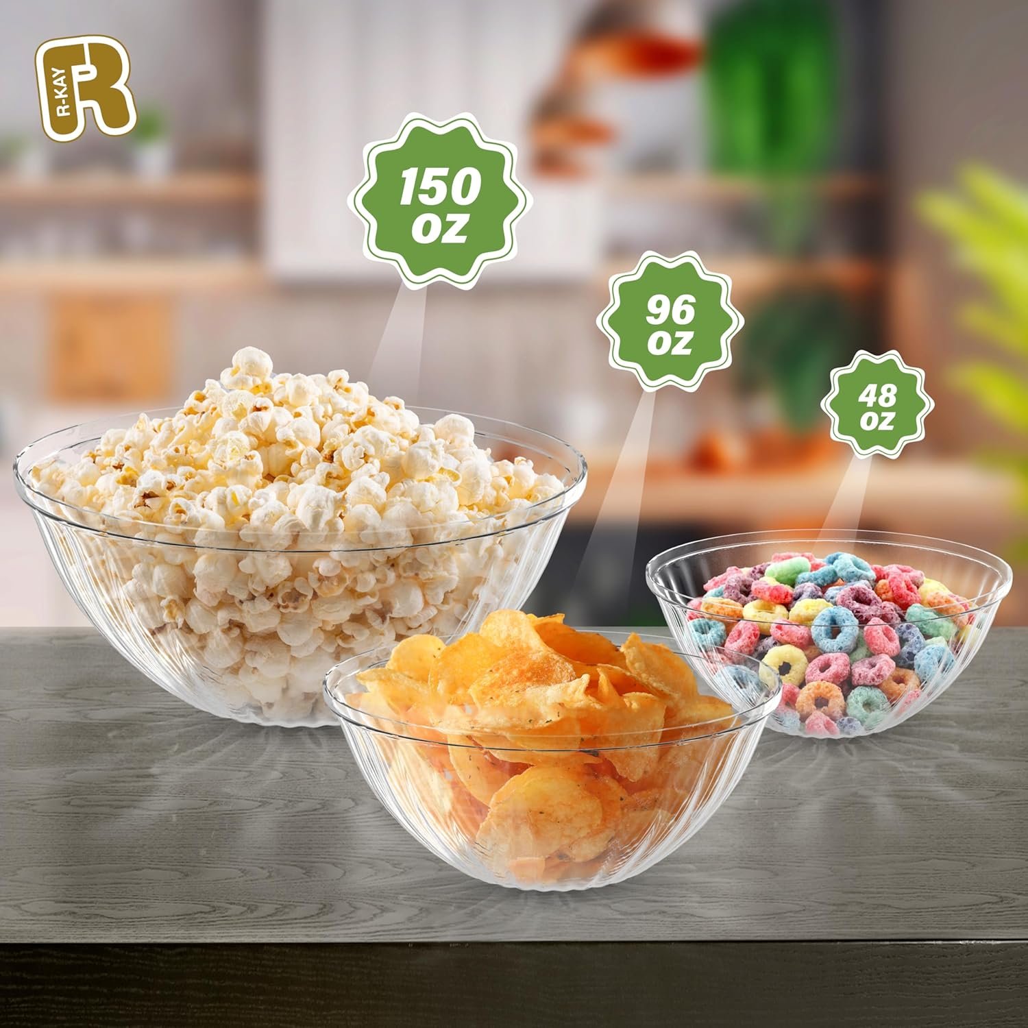 Wholesale 6 Pack Extra Large 150 Ounce Clear Plastic Serving Bowls for Entertaining Salads Snacks Disposable All Occasions Factory