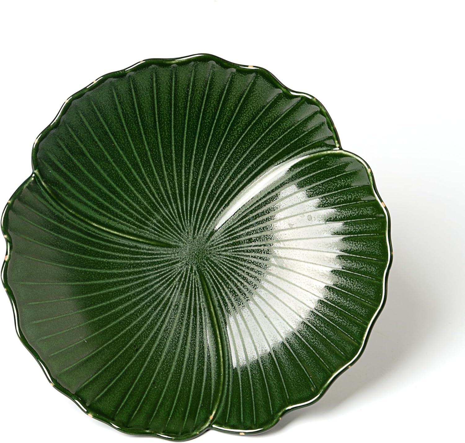 OEM Modern Ceramic Large Green Fruit Bowl 8.5 Inch Decorative Home Accent Factory