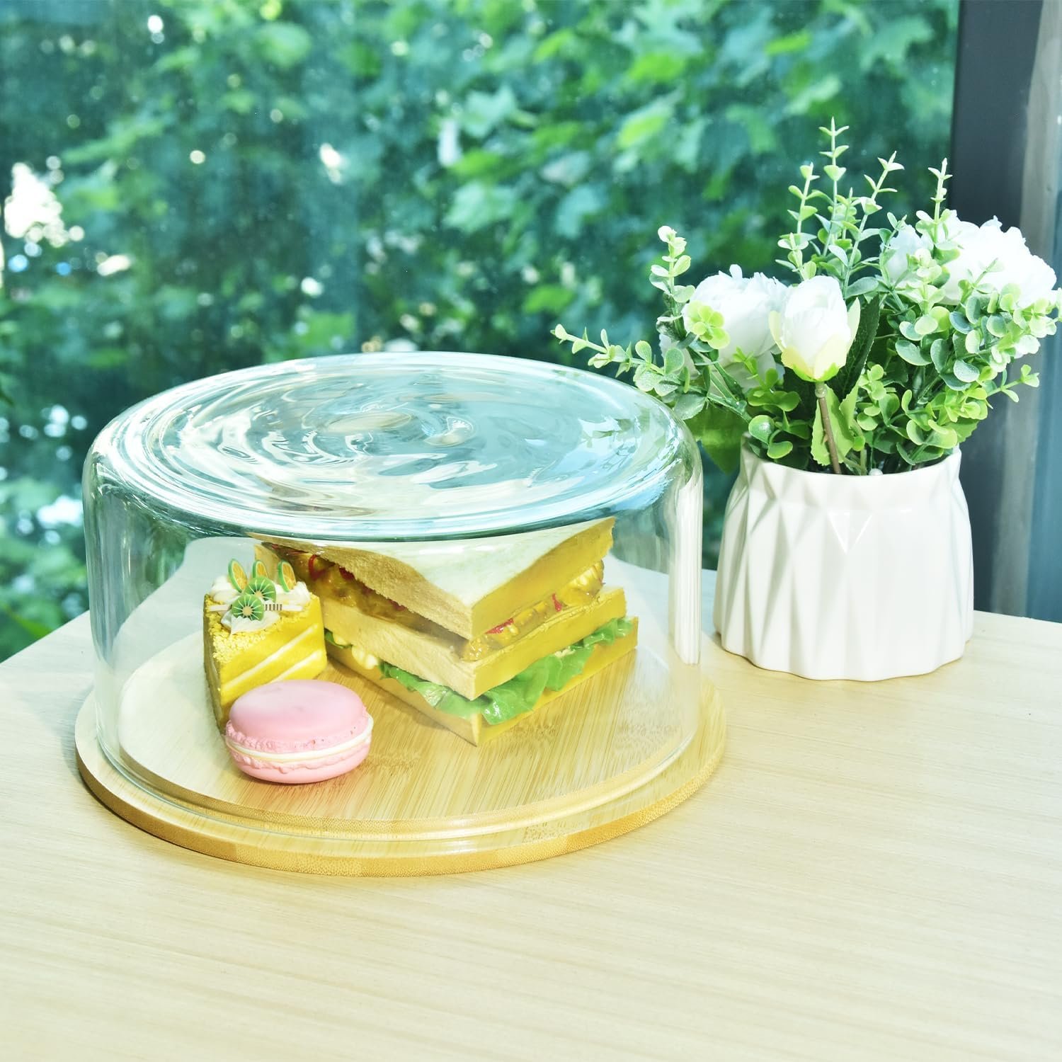 OEM 9-Inch 135oz Extra Large Serving Bowl with Bamboo Lid - Dual Function Mixing Bowl for Salads Dessert Fruit Punch - Microwave Dishwasher Safe for Entertaining Factory OEM 9-Inch 135oz Extra Large Serving Bowl with Bamboo Lid - Dual Function Mixing Bowl for Salads Dessert Fruit Punch - Microwave Dishwasher Safe for Entertaining Factory